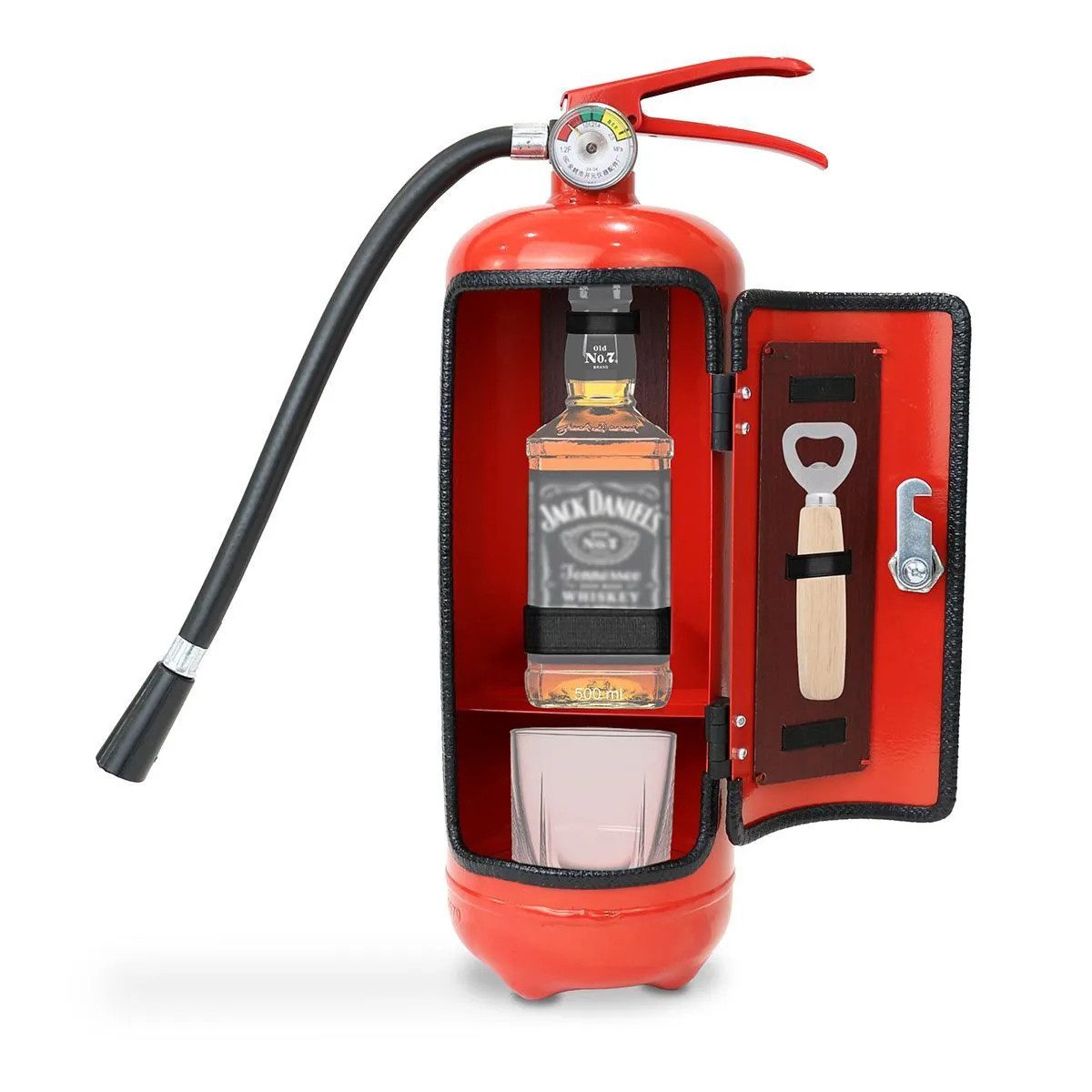 Divit Barschrank Minibar in Feuerlöscher Design günstig online kaufen