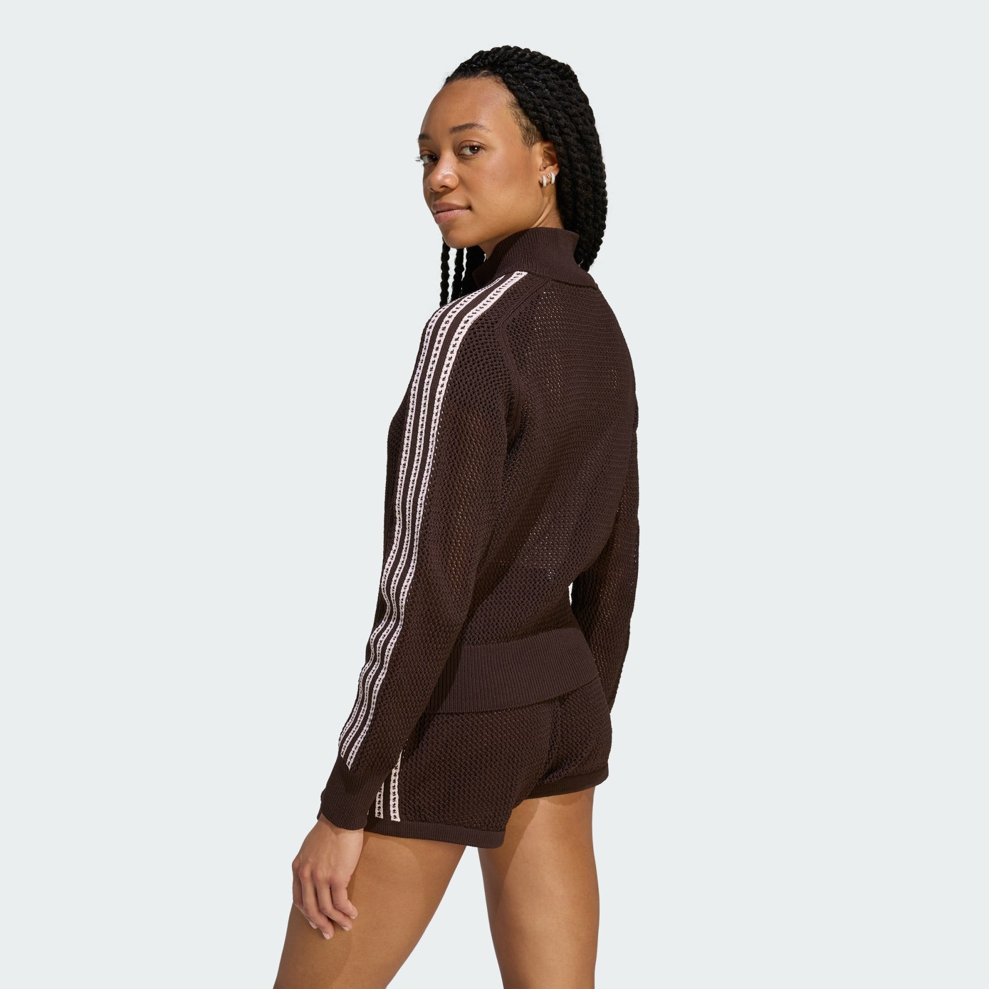 adidas Originals Trainingstop KNITTED CROCHET FIREBIRD ORIGINALS JACKE (1-tlg)