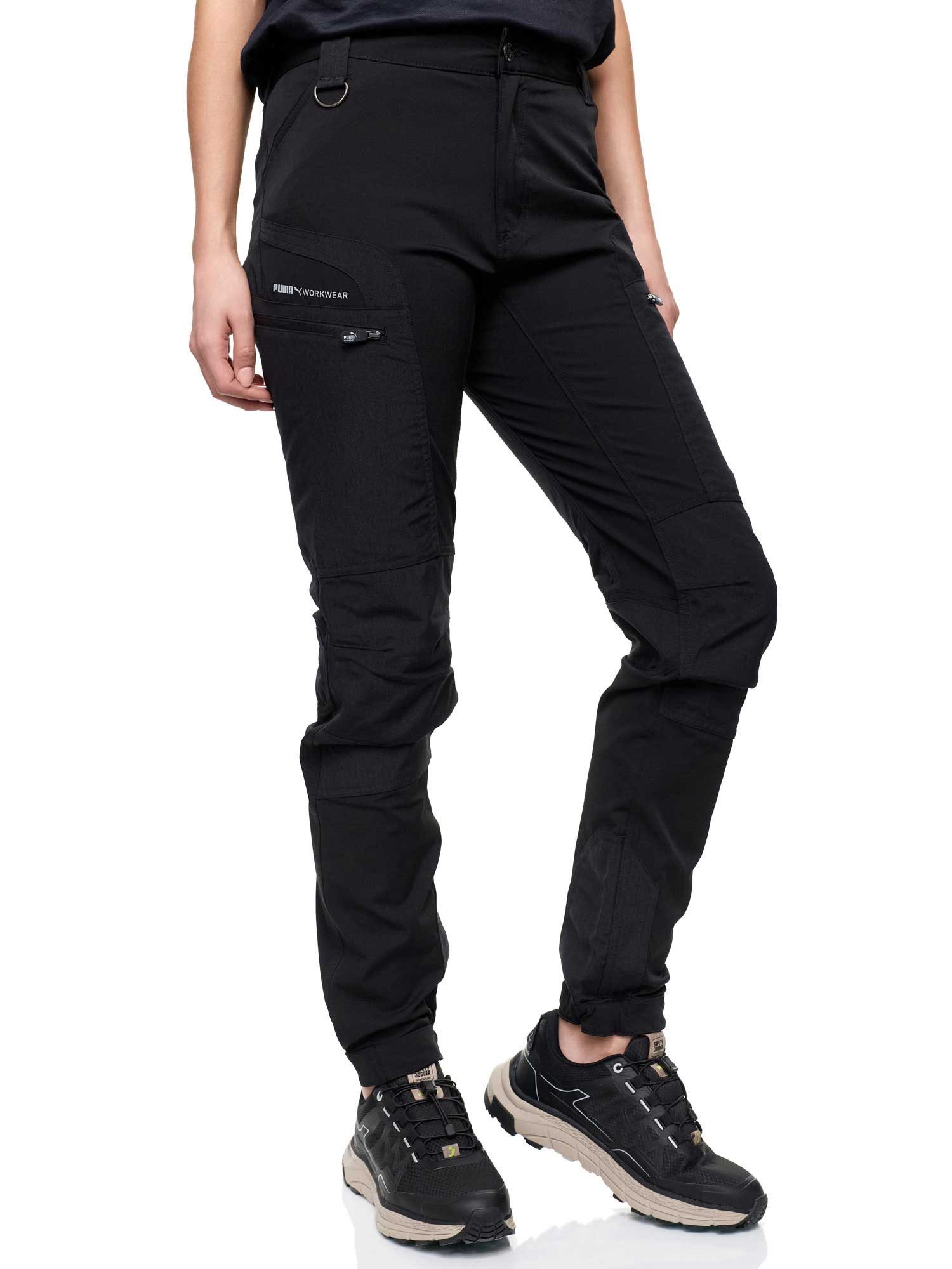 PUMA Workwear Outdoorhose Wanderhose Damen - Outdoor Hosen für Damen, Verstellbare Knopfleiste Verstärktes Nylon für Langlebigkeit - 4-Wege-Stretch - Atmungsaktiv