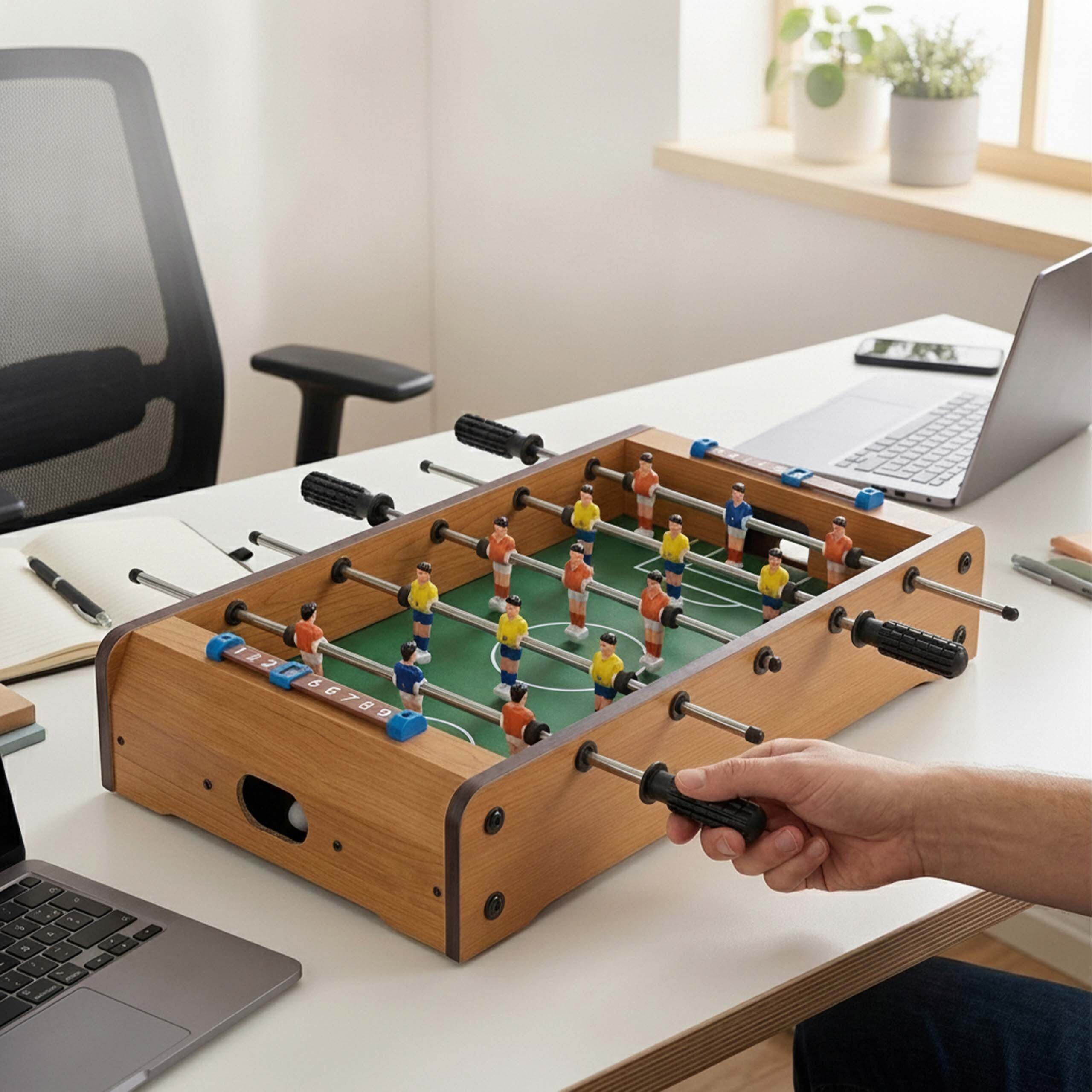relaxdays Tischfußballspiel Tischkicker