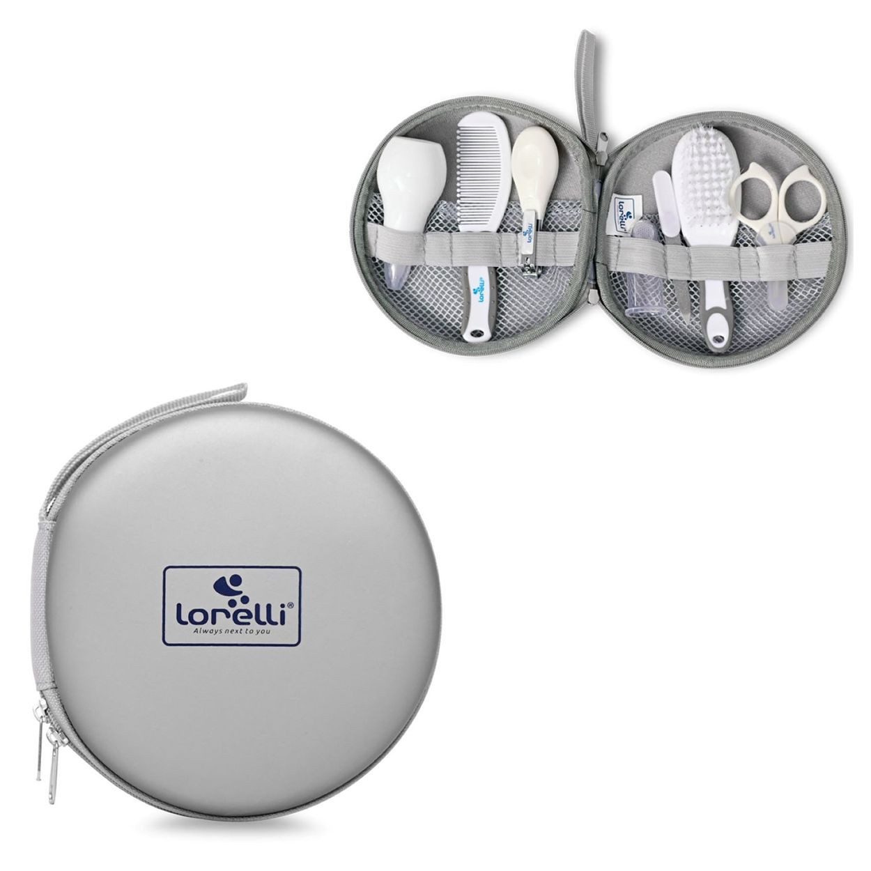 LORELLI Baby-Nagelschere 1024029, (1-tlg), Edelstahl, 8-teilig, Sauger, Baby Hygiene Set 8-tlg, Fingerzahnbürste