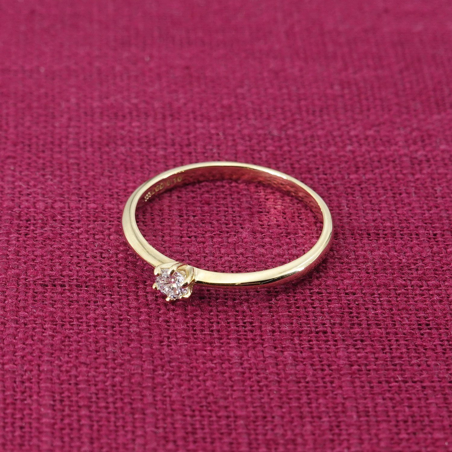 Glizz Solitärring mit Lab Grown Diamant günstig online kaufen