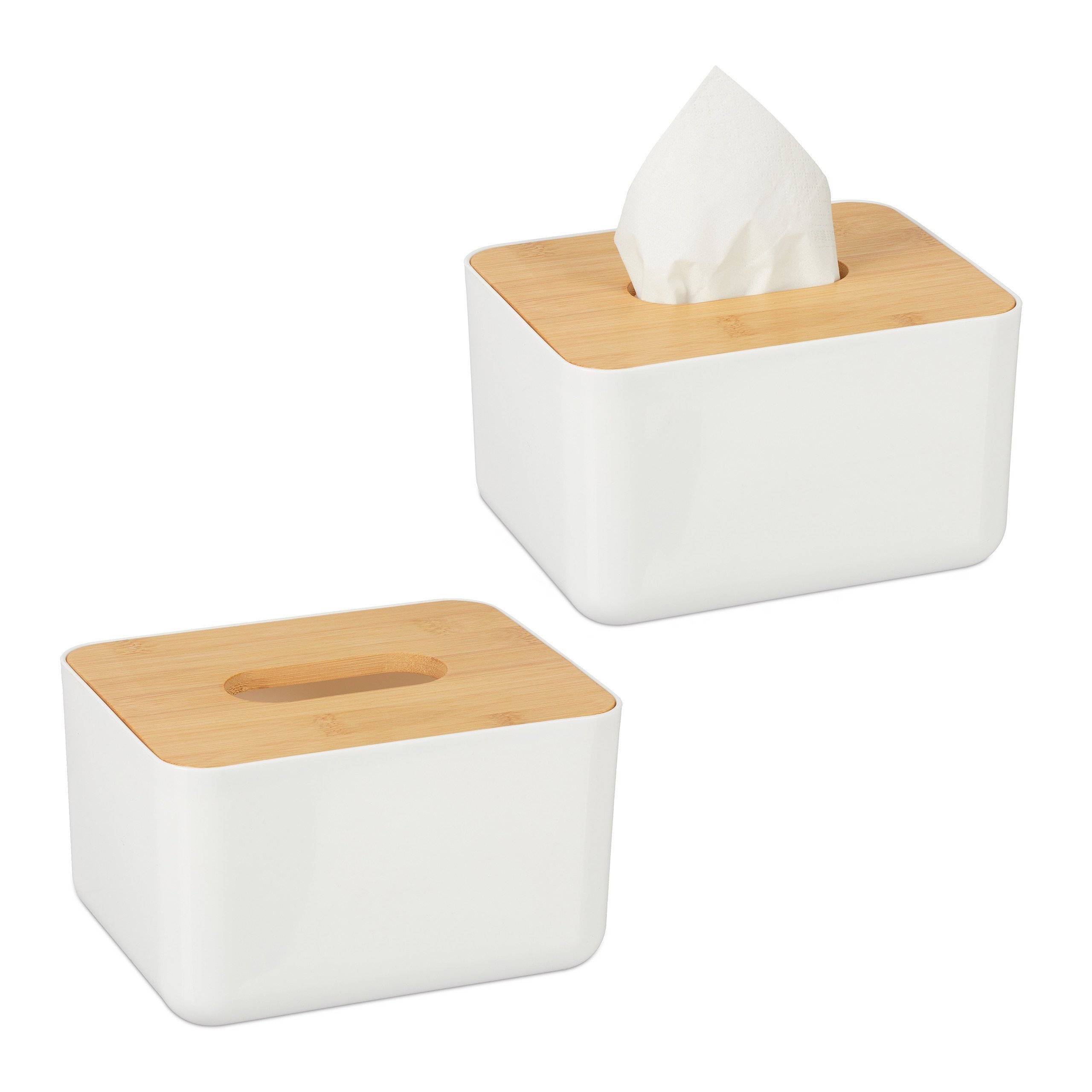 Badorganizer 2 x Tücherbox mit Deckel