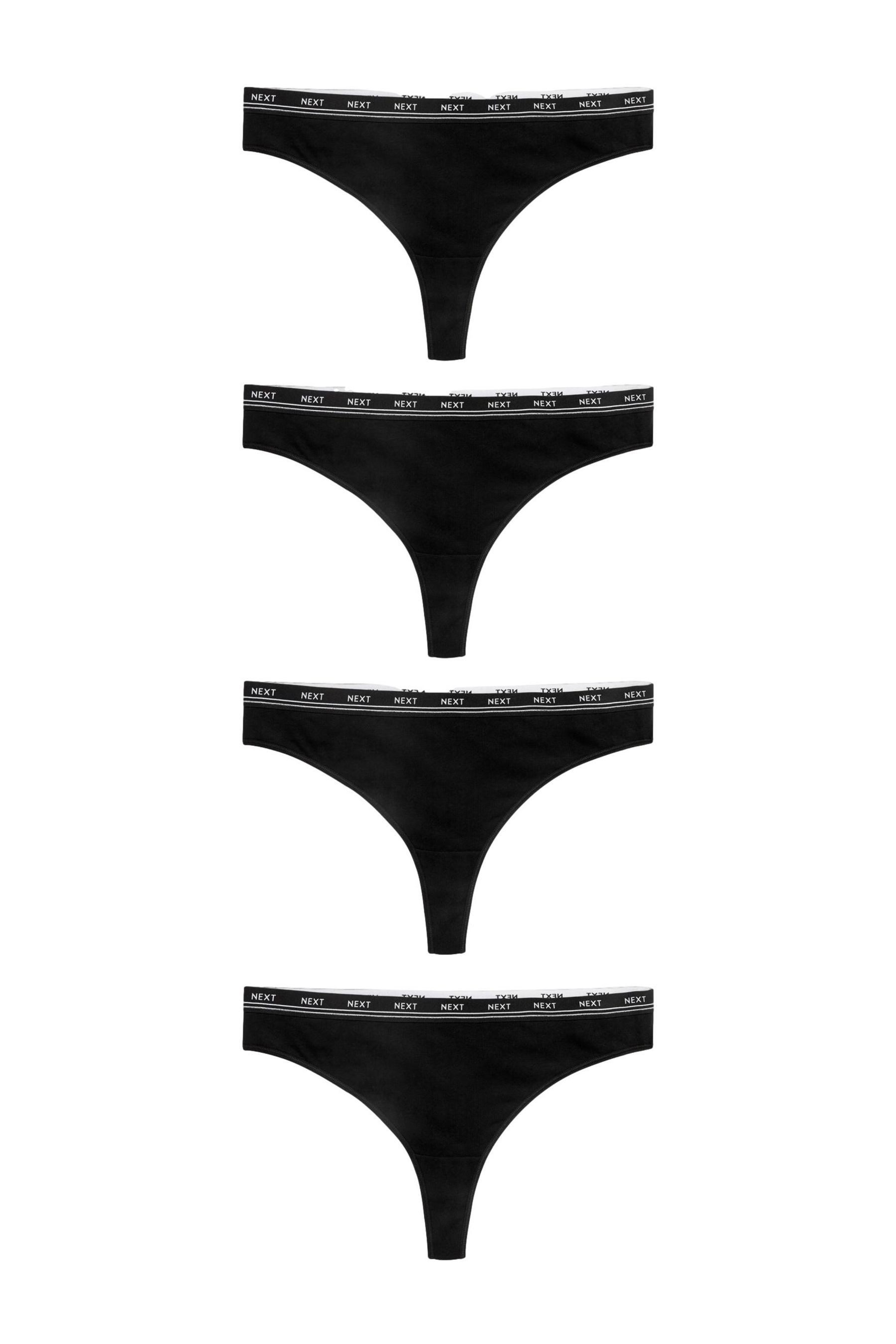 Next String Logo-Slips im 4er-Pack, Tanga (4-St)