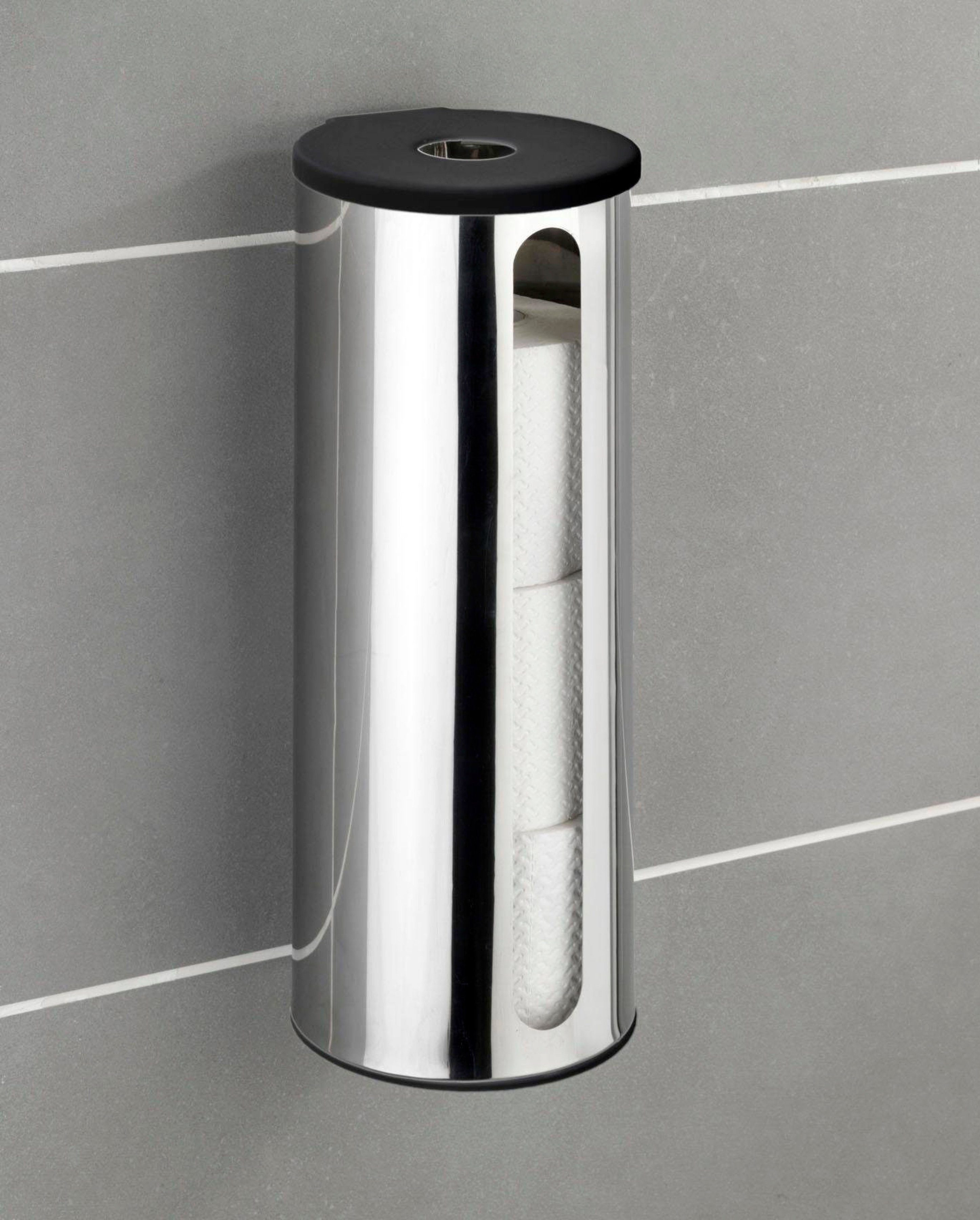 WENKO Toiletten-Ersatzrollenhalter Detroit, Edelstahl, Turbo-Loc – Bild 3 von 4