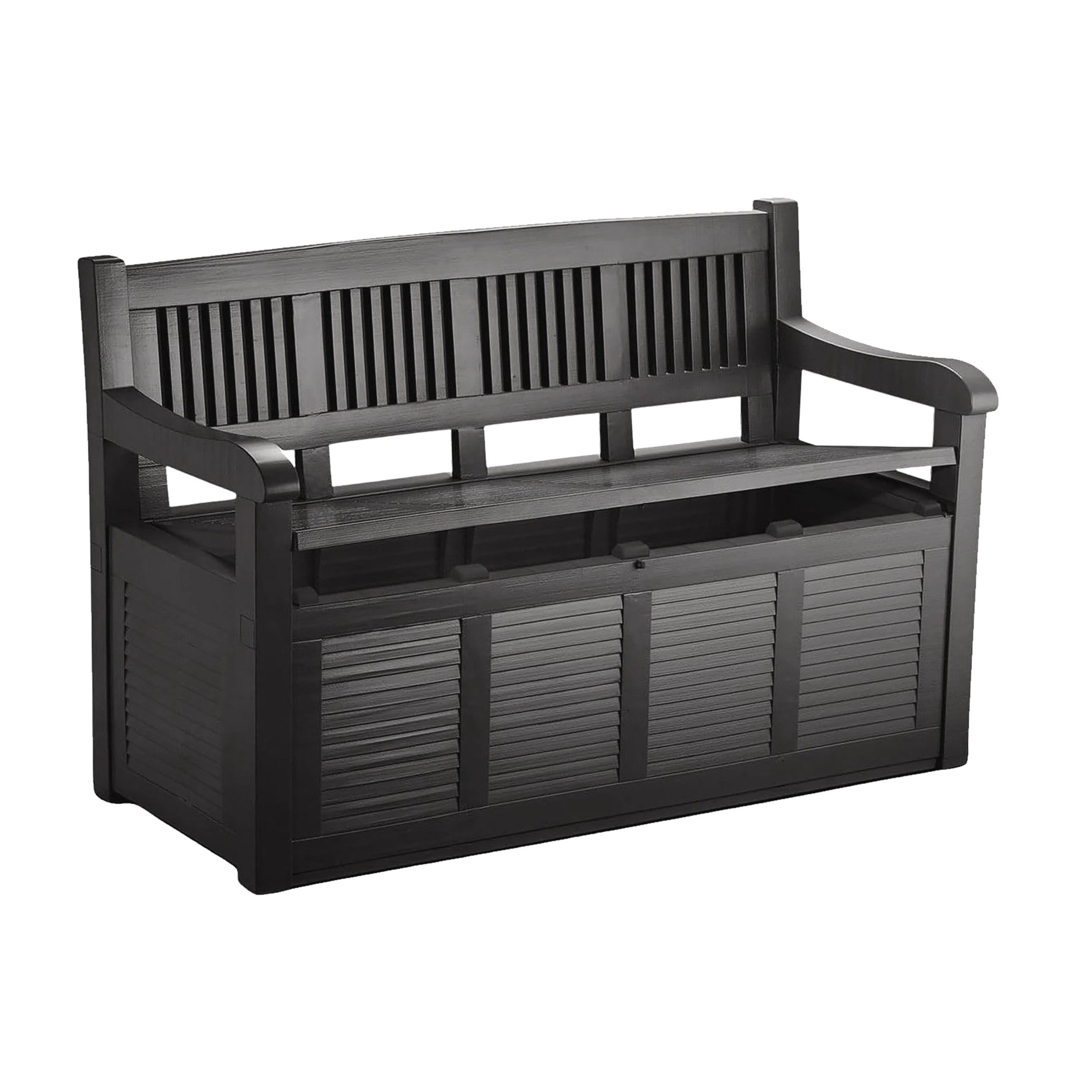 Auflagenbox 2-Sitzer Gartenbank mit Aufbewahrungsbox Kissentruhe Auflagenbox Polst