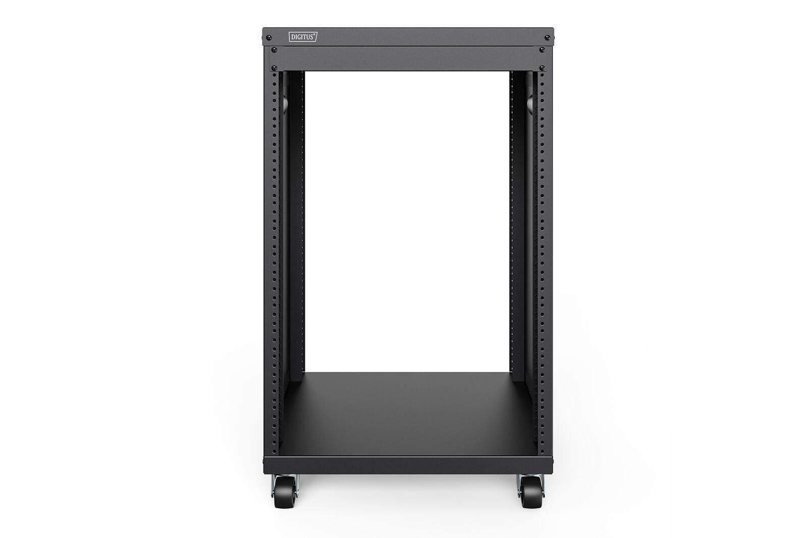 Digitus Netzwerkschrank Universal 19-Zoll Equipment Rack mit Rollen, 16HE