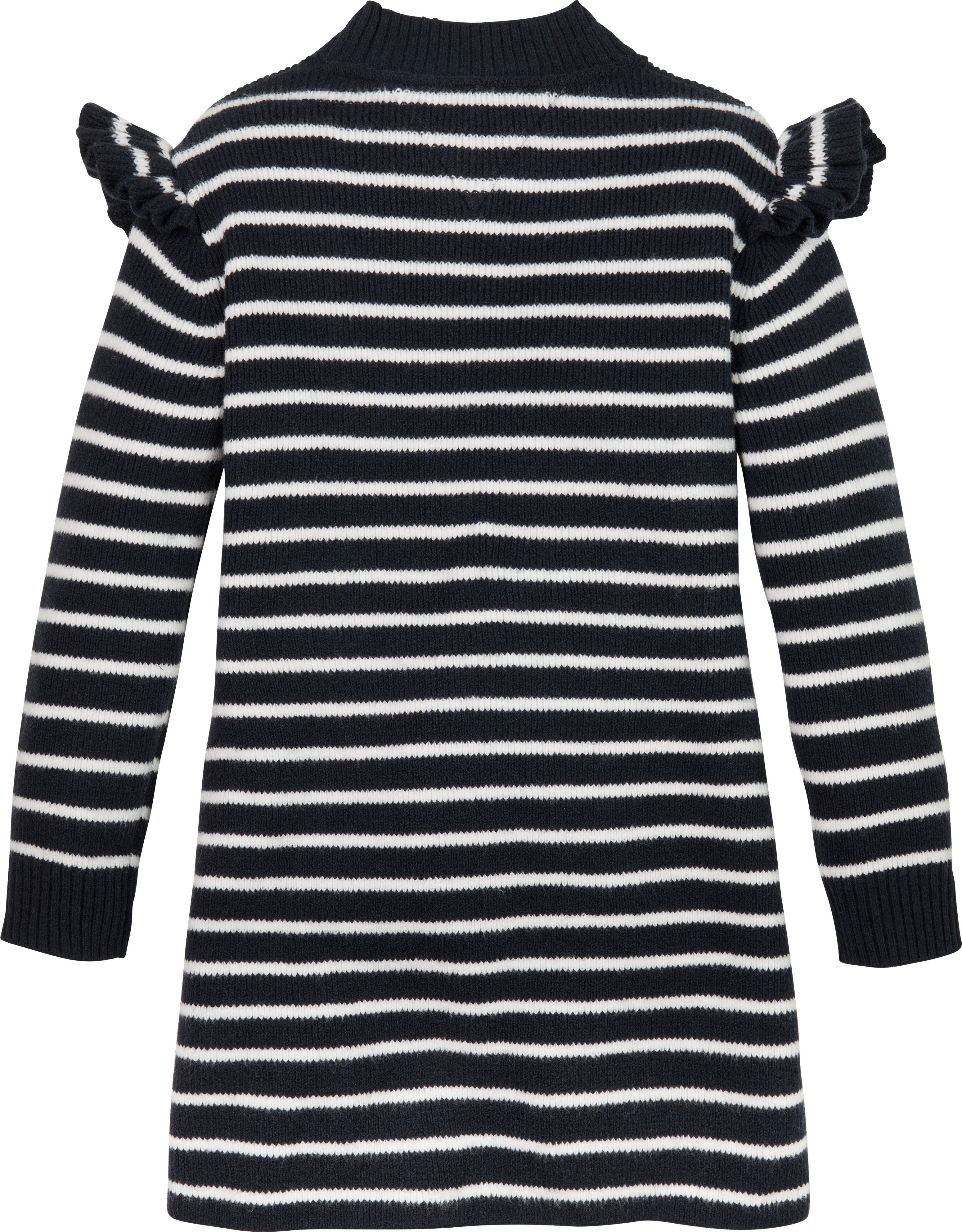 Tommy Hilfiger Strickkleid RUFFLE SKATER DRESS günstig online kaufen