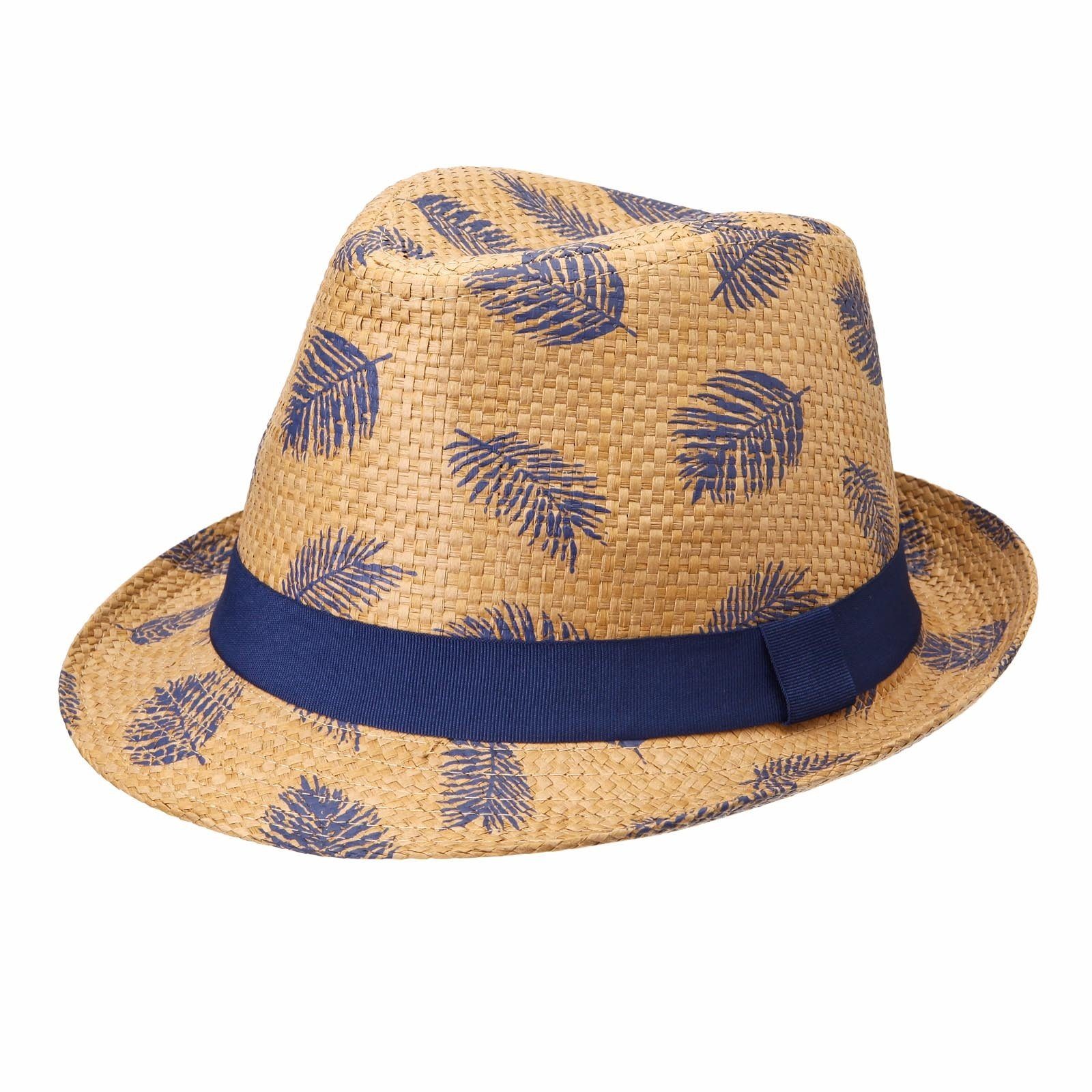 Michael Heinen Sonnenhut Unisex mit Blumenmuster, Sommer im modisch braun