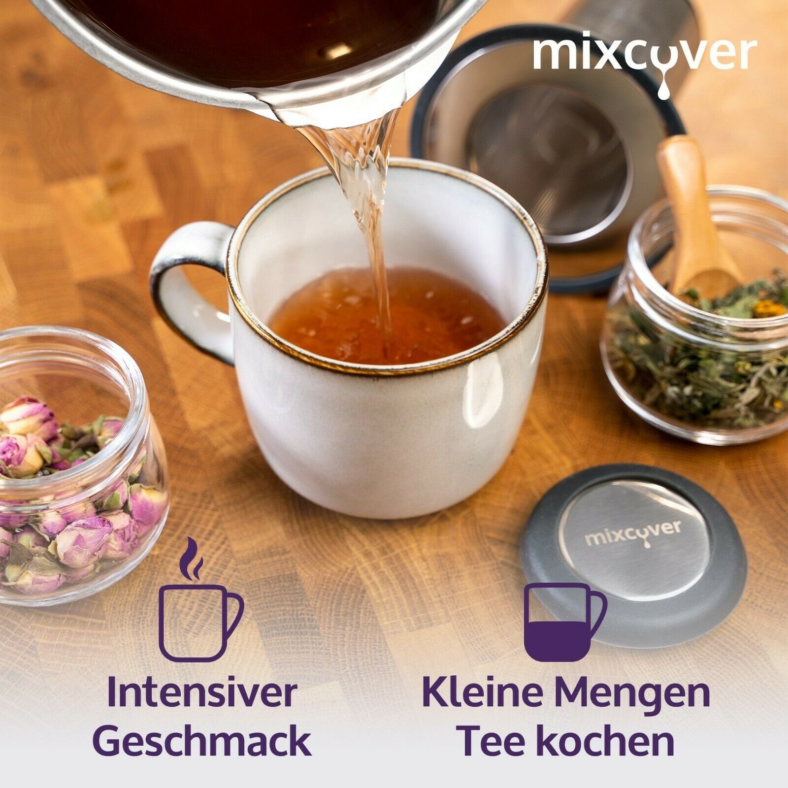 TM31 Mixcover mixcover Küchenmaschinen-Adapter für Teefilter Thermomix
