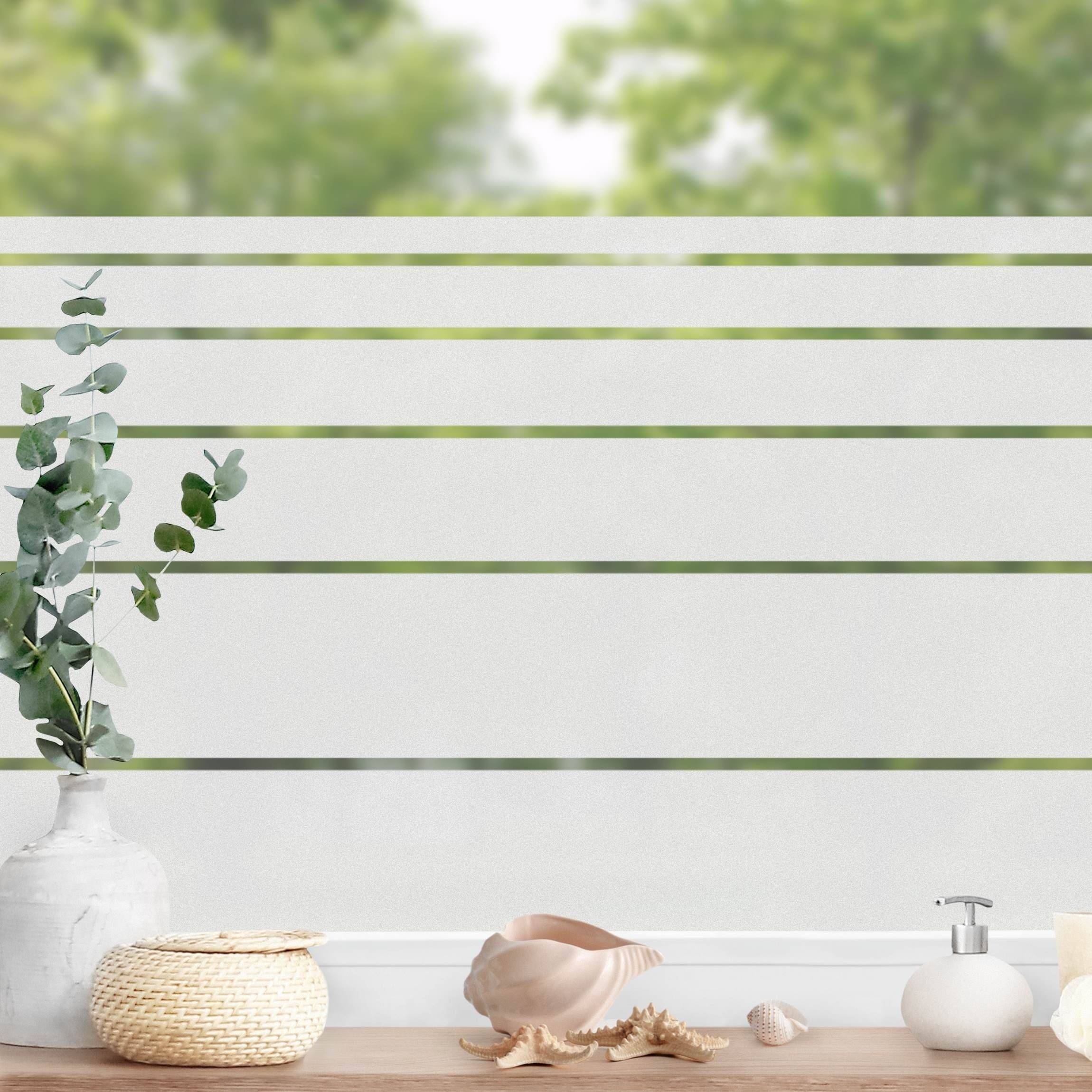 Bilderdepot24 Fensterfolie statisch haftend Motiv Fensterdeko Streifen Muster IV Muster, blickdicht, Innen Fenster Tür Balkontür Küche Badezimmer Wohnzimmer Schlafzimmer