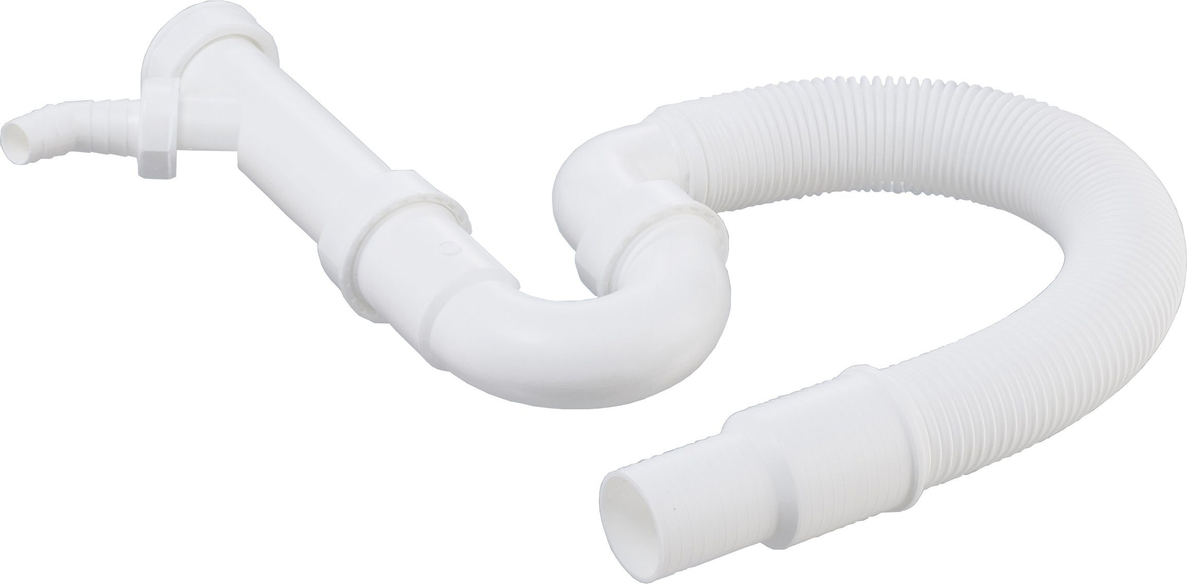 Quellmalz Anschluss-Set flexibler Röhren-Siphon mit Geräteanschluss - 1 1/2 Zoll x 40 / 50 DN