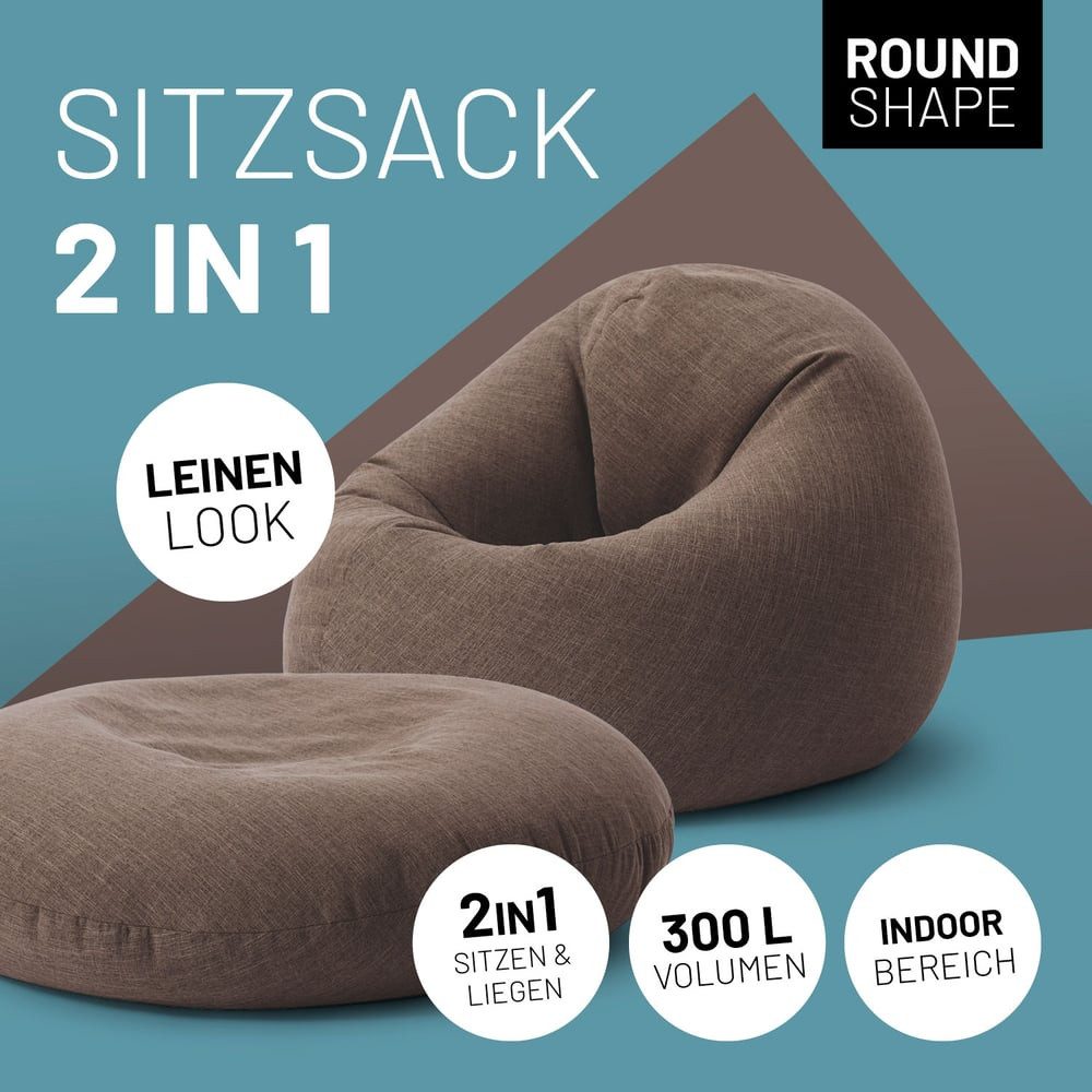 Lumaland Sitzsack Interior Line Bodenkissen Bean günstig online kaufen