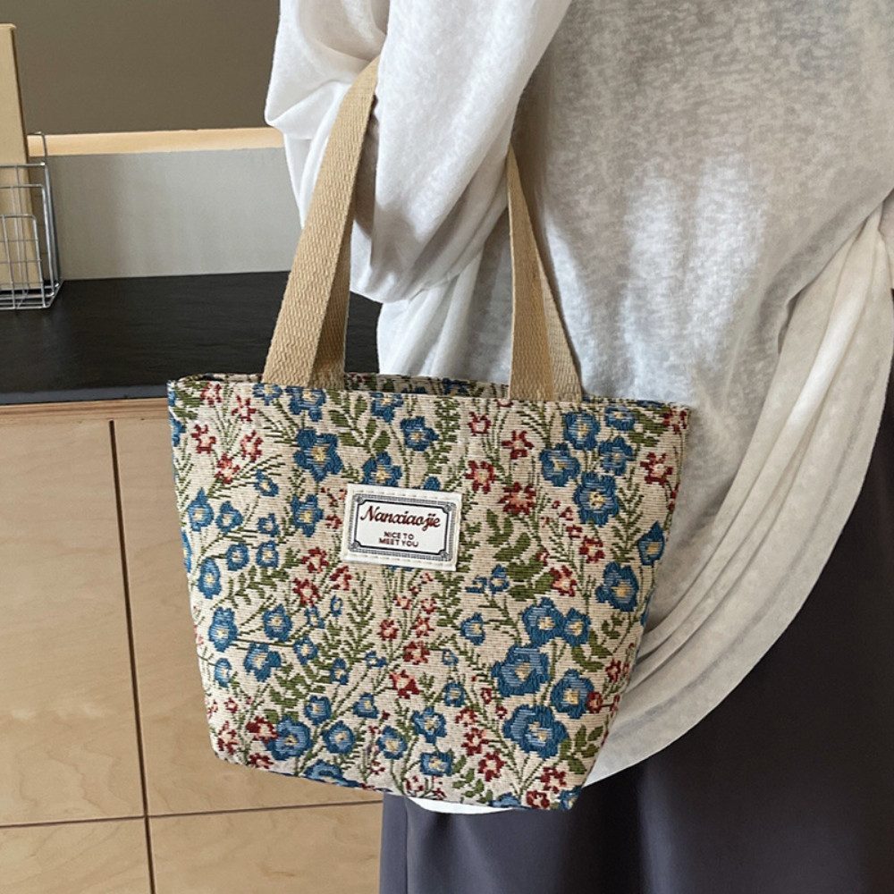 Blusmart Schultertasche Canvas-Tasche mit großem Fassungsvermögen (Schultertaschen für Damen, Handtaschen für Damen), Geeignet für den Alltag, das Büro, die Schule, Reisen und den Einkauf