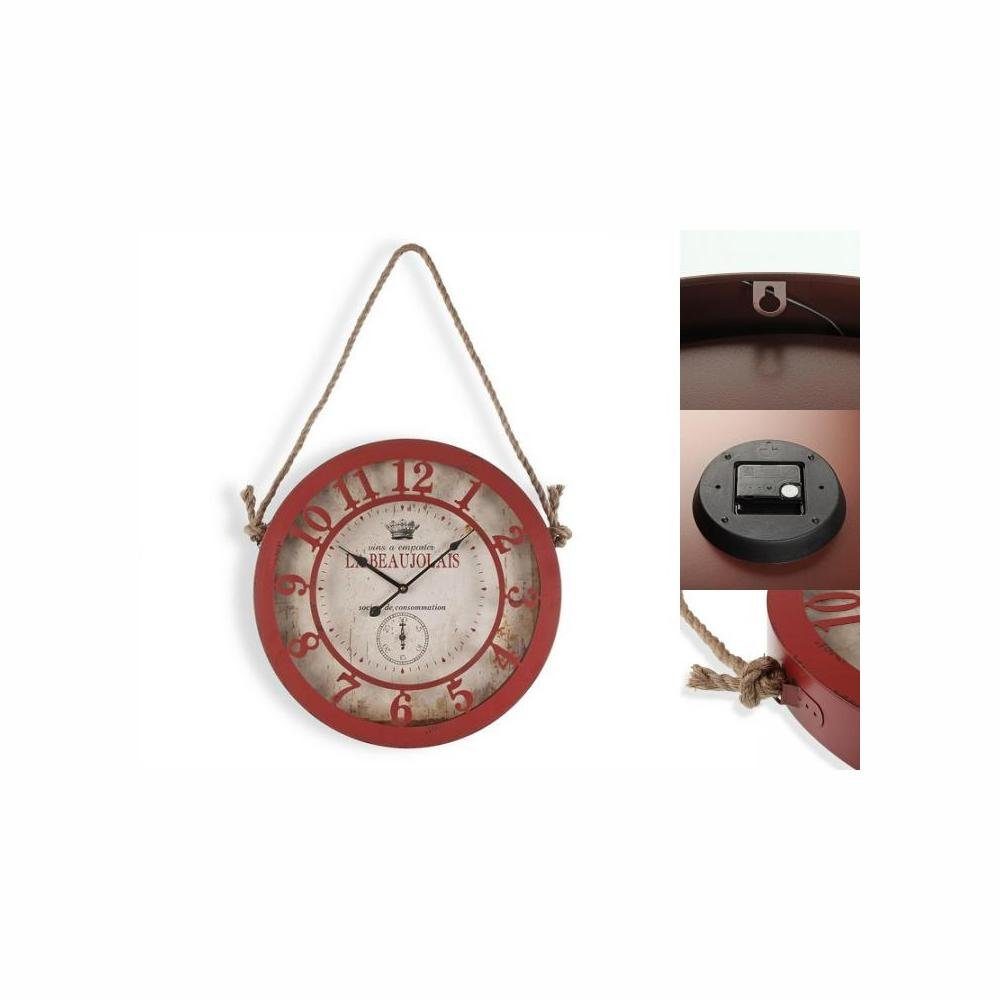 Bigbuy Uhr Wanduhr Vintage Mit Seil Metall Ø 50 cm