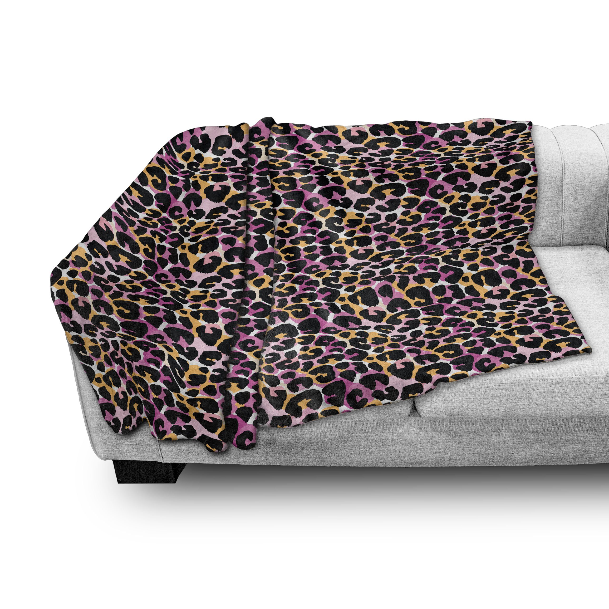 Wohndecke Gemütlicher Plüsch für den Leopard-Druck Animal Exotic Außenbereich, Abakuhaus, Innen- und Wilde