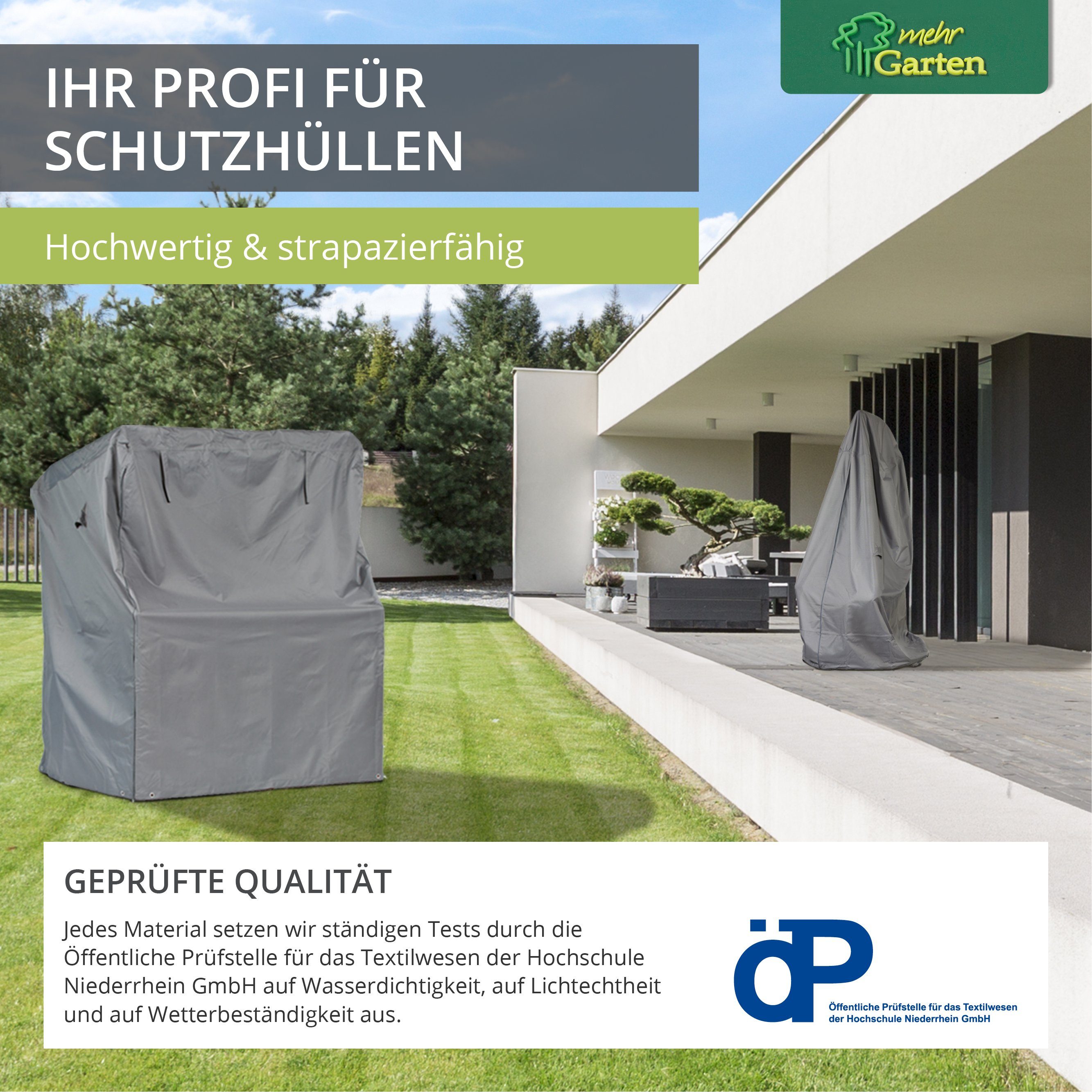 mehr Garten Gartenmöbel-Schutzhülle Premium, Lounge Abdeckung rechteckig I Abdeckung Gartenmöbel Winterfest I Garte – Bild 5 von 5