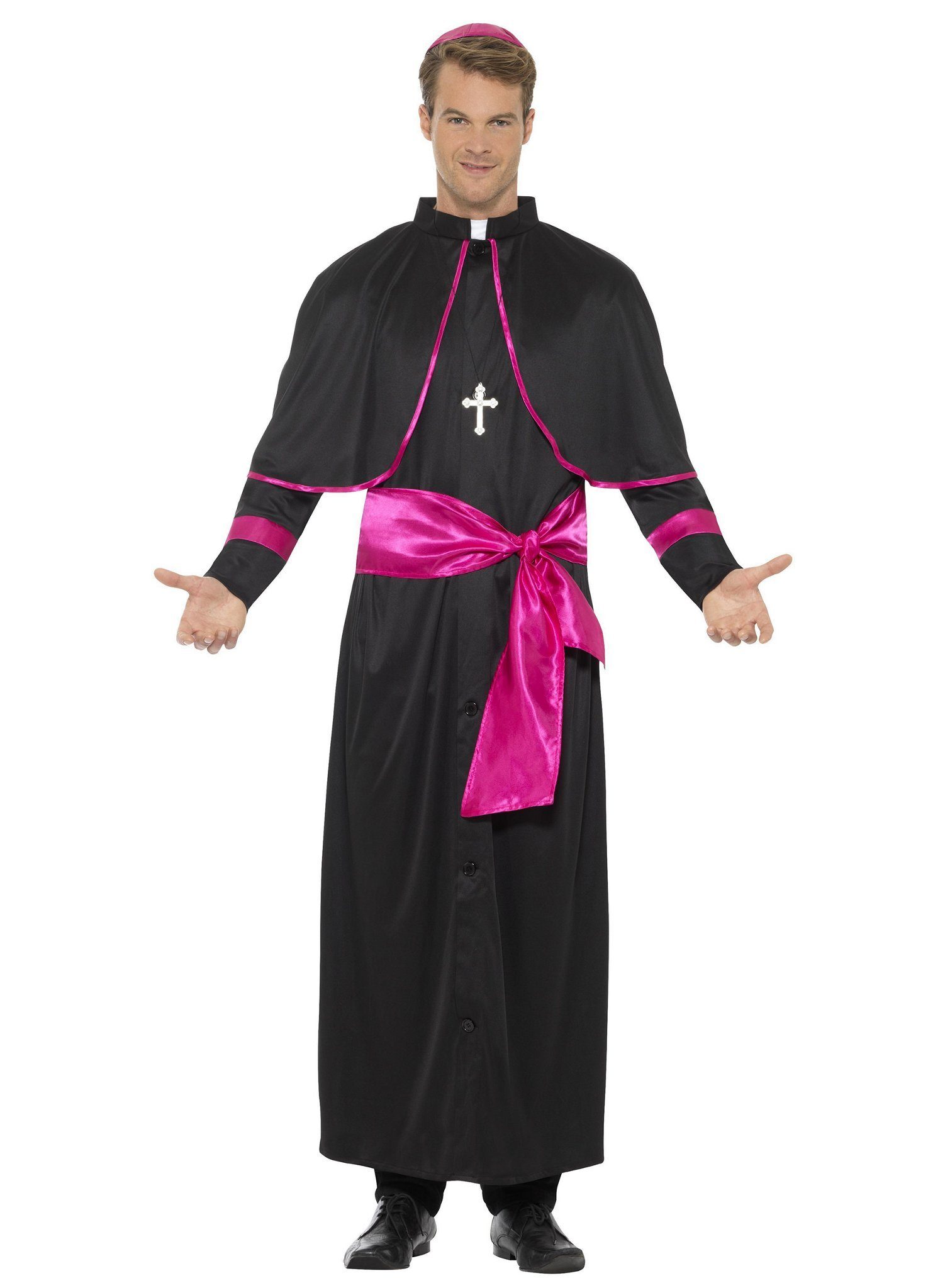 Smiffys Kostüm Kardinal schwarz, Dieses Priesterkostüm hat unseren Segen!