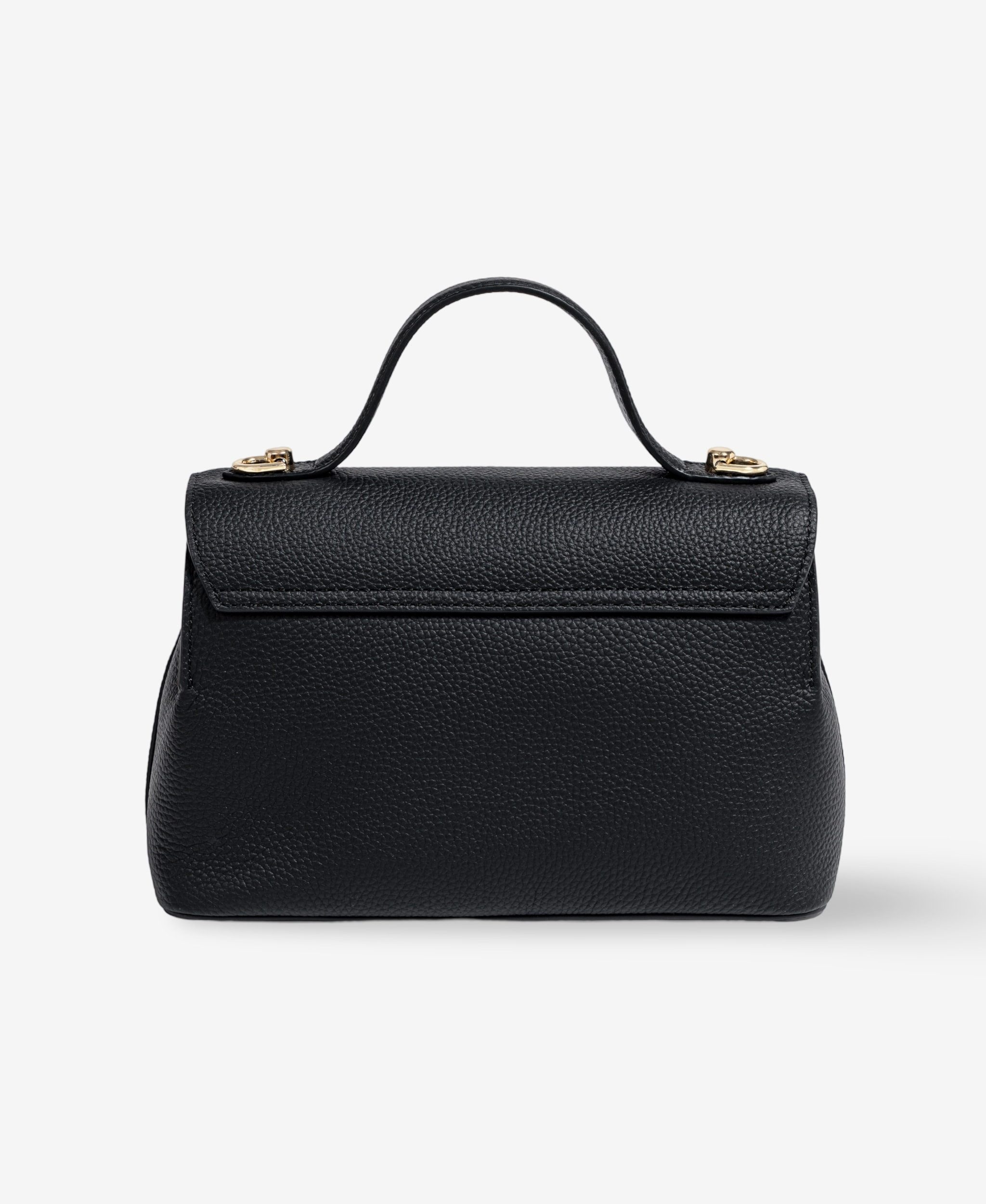 GLAMIRA Umhängetasche GoAnywhere Schwarze Umhängetasche (1-tlg), echt Leder, mit geräumigem Hauptfach