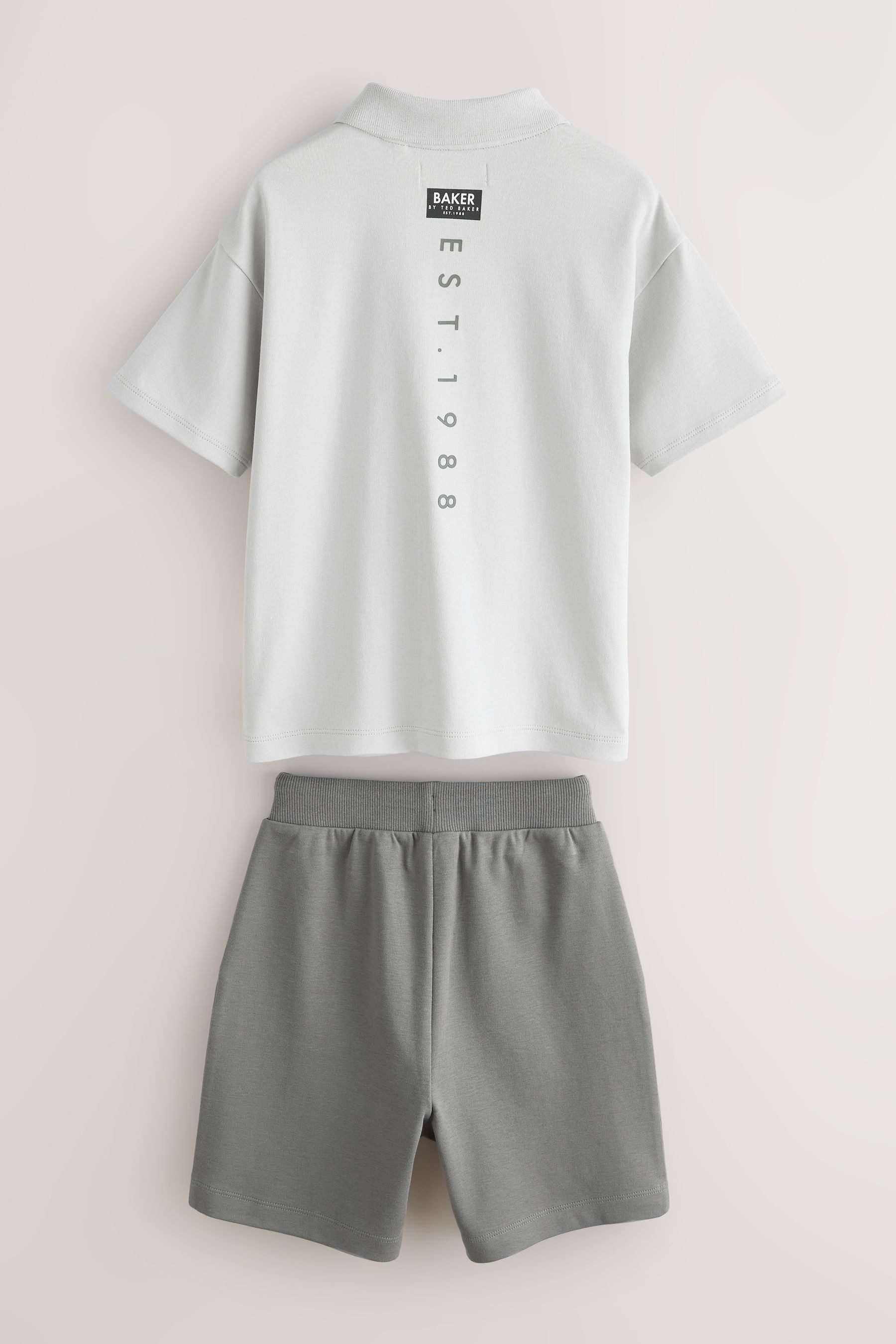 Baker by Ted Baker Shirt & Shorts Baker by Ted Baker Oversize-Poloshirt und Shorts (2-tlg)