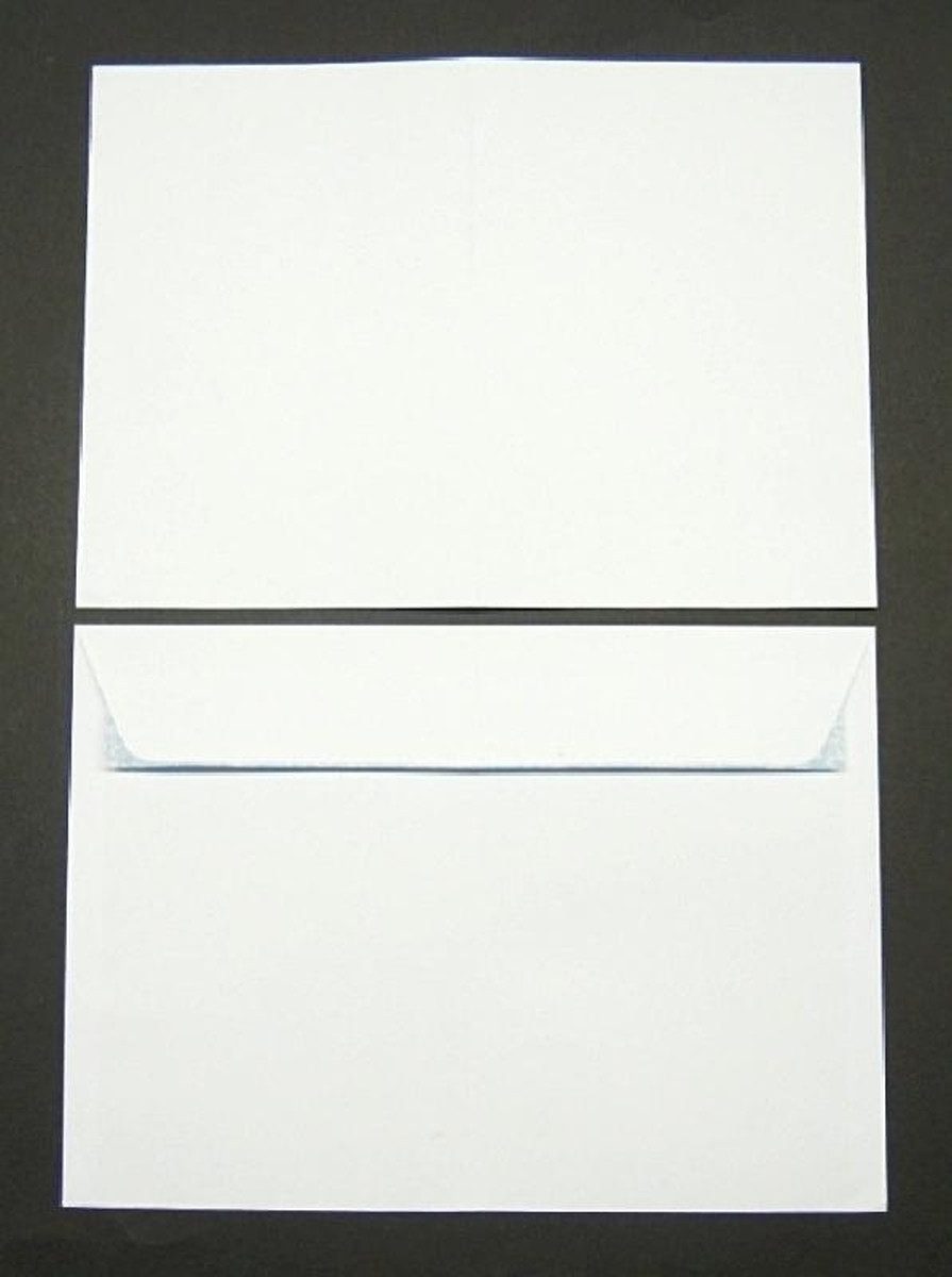 Blanke Briefhüllen Briefumschlag Конверты B4 120g/qm haftklebend VE=250 Stück weiß.
