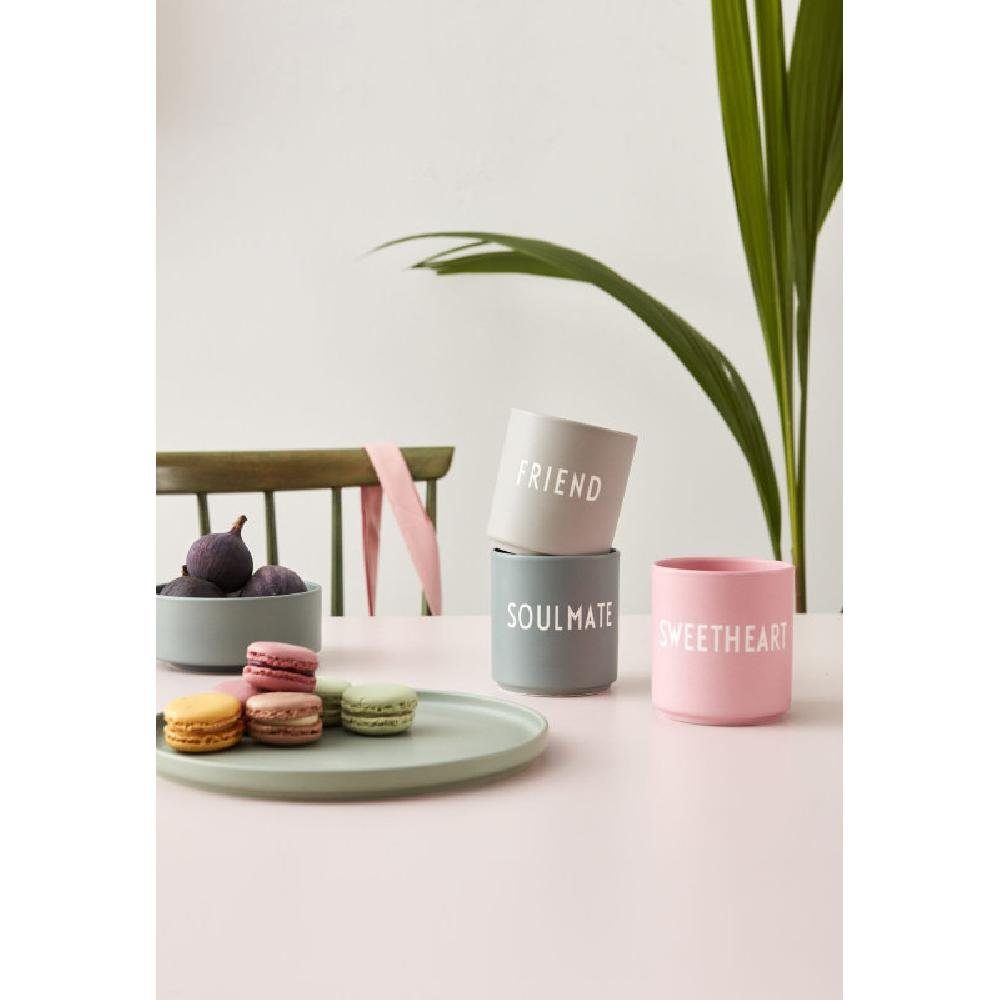 Favourite Becher Cup Design Sweetheart Tasse Rosa Letters