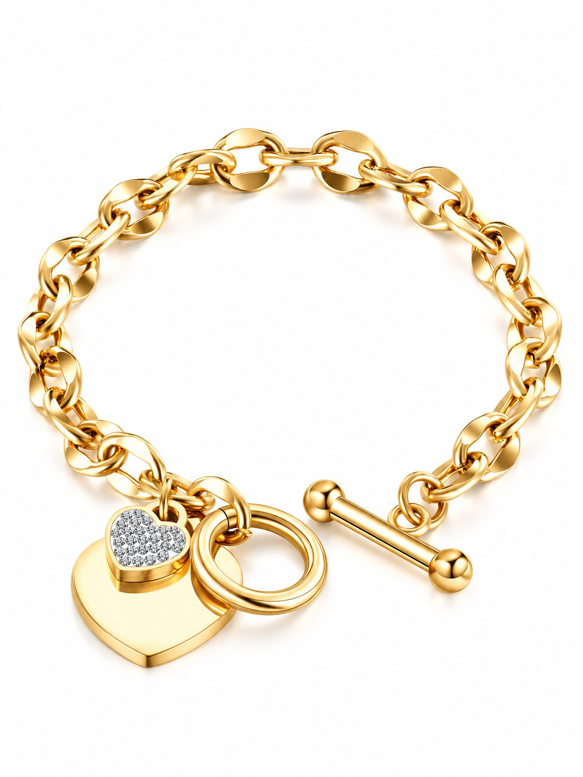 COLLEZIONE ALESSANDRO Armband Strassherz (1-tlg)