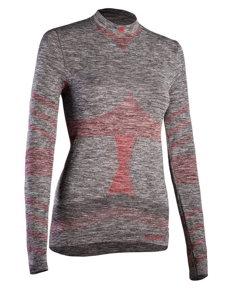Iron-IC Langarmshirt Performance (leicht und atmungsaktiv) Ünterwasche graumelange Damen