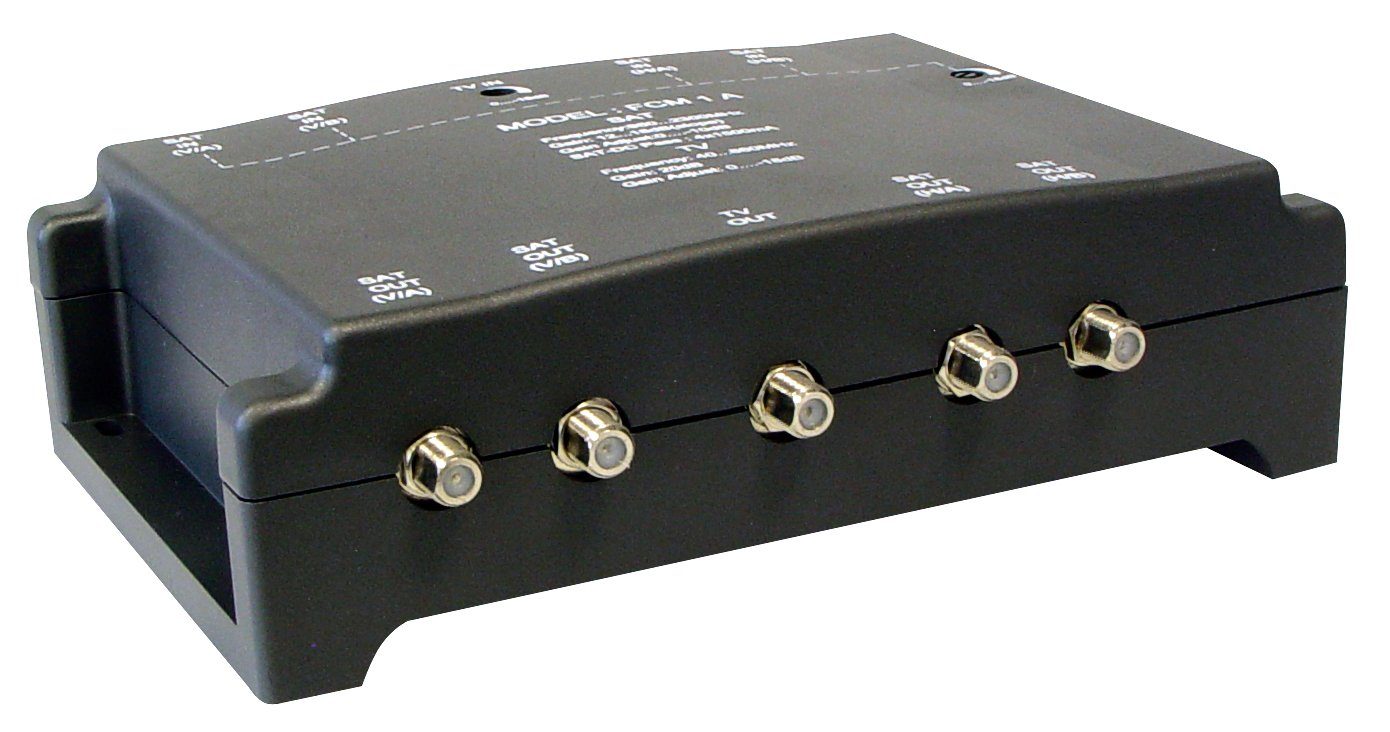 SAT-Kabel 4x terrestrisch LNB, für Transmedia Antennensignalverstärker SAT 1x