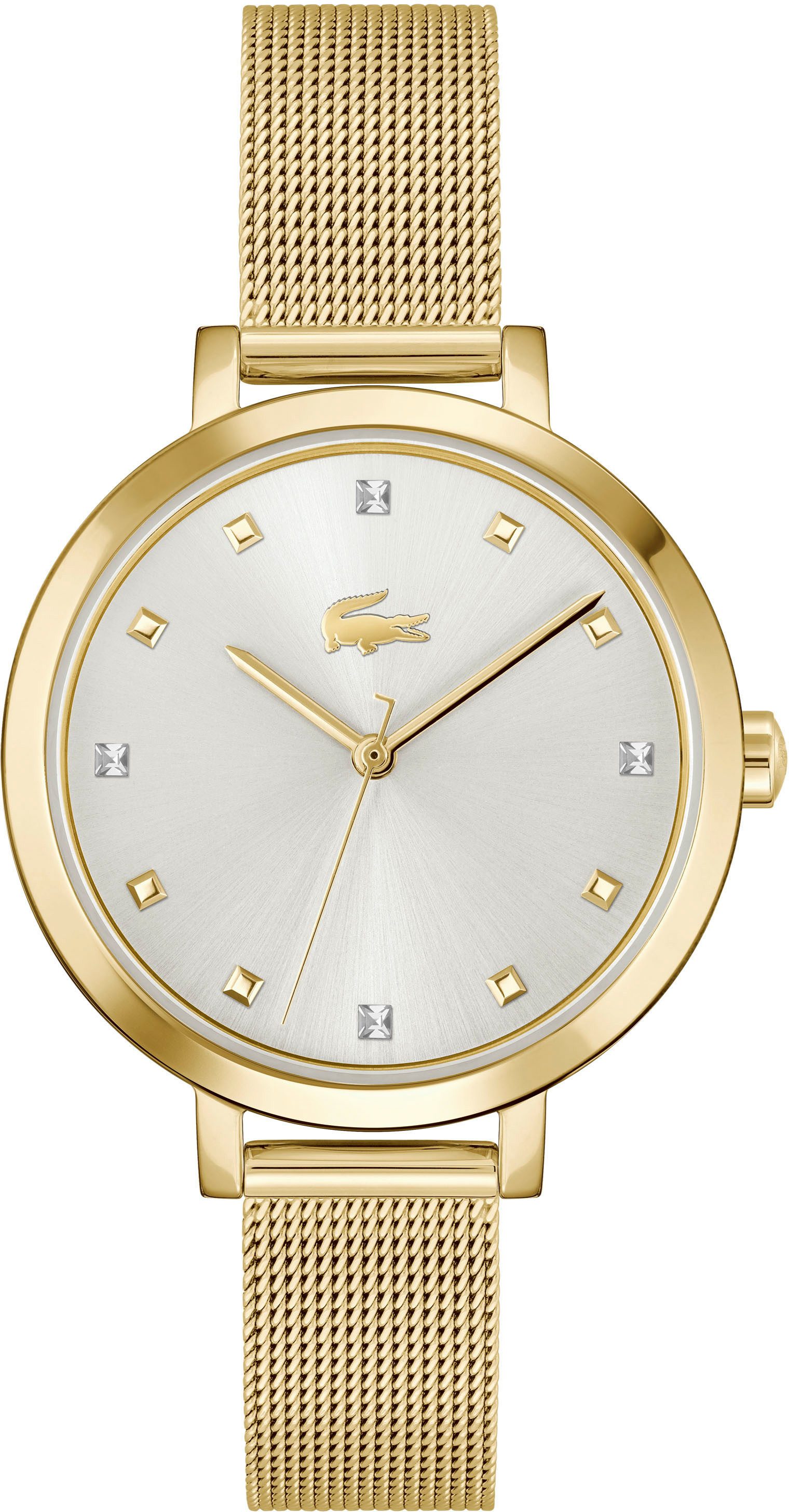Lacoste Quarzuhr RIGA 2001401, Armbanduhr, Damenuhr, Edelstahlarmband, anal günstig online kaufen