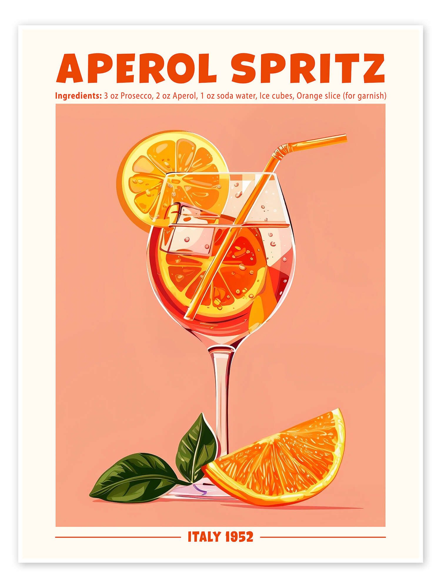 Posterlounge Wandbild Aperol Spritz, Italien 1952, günstig online kaufen