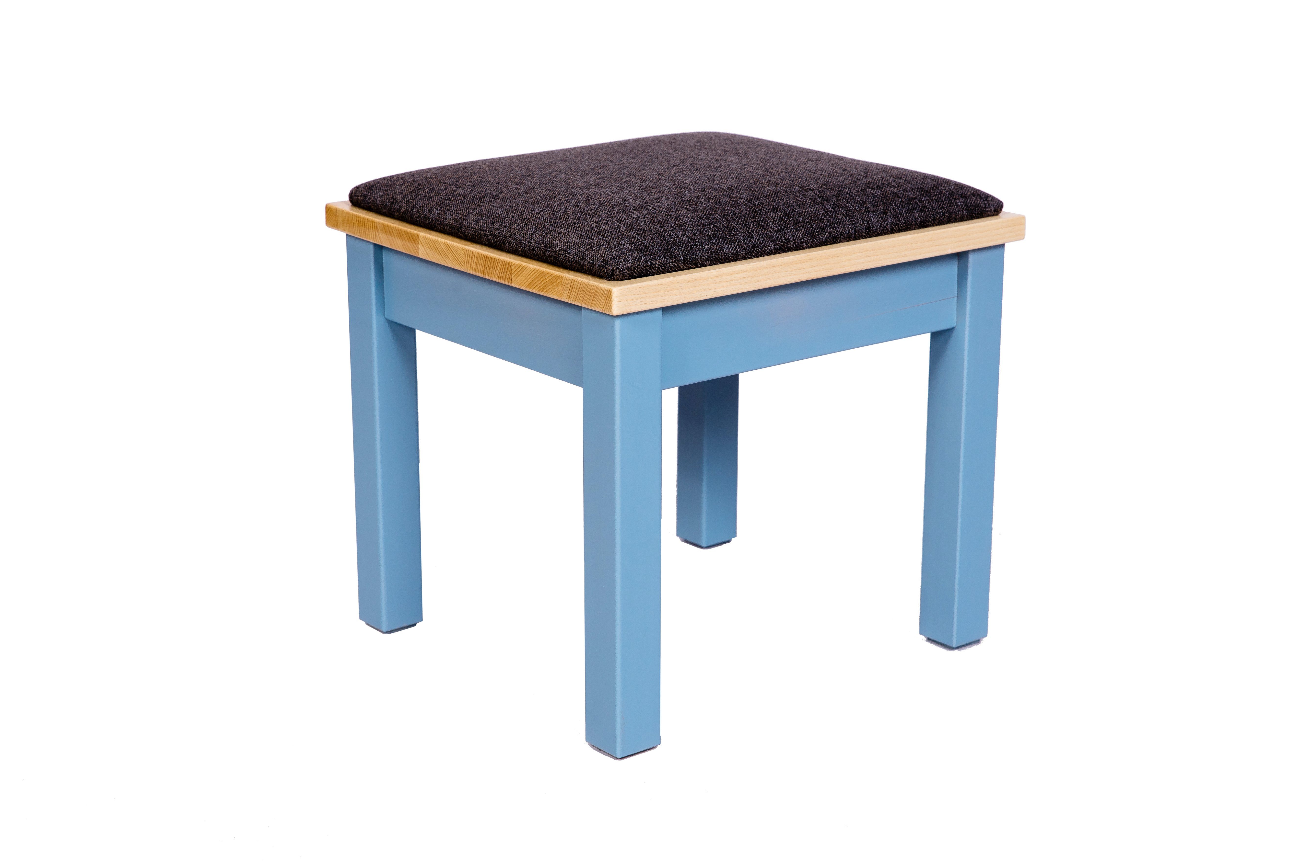 kundler home Дитячий стілець Mod. Oskar, Kinderbank, Kindergartenbank gepolstert, Birke Massiv