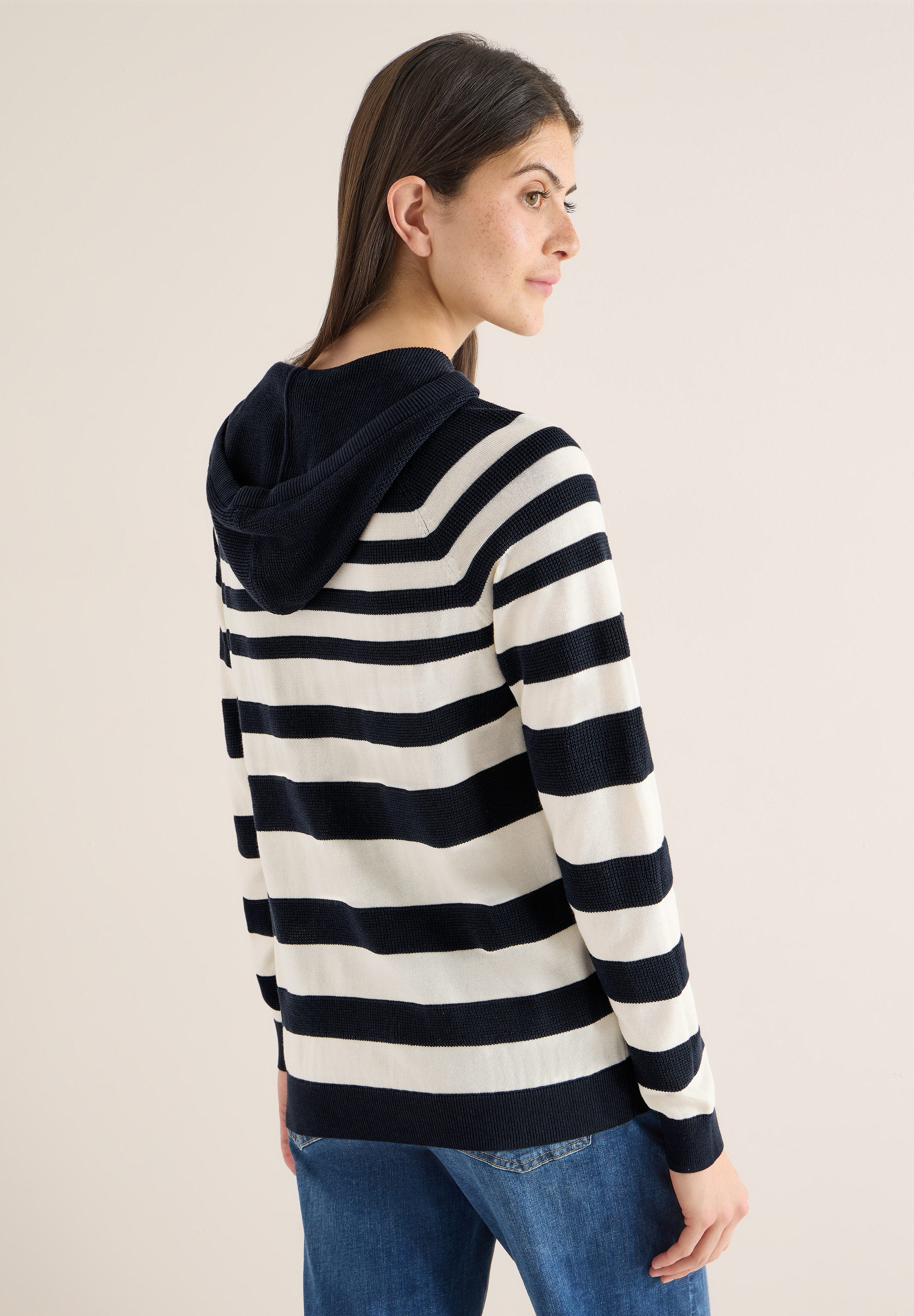 CECIL Strickpullover mit Kapuze