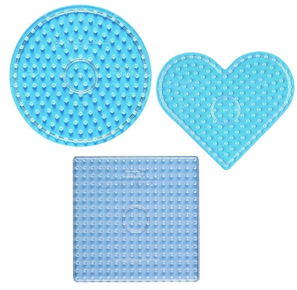 Hama Bügelperlen Hama Stiftplatten-Set Basic II, transparent für Maxi-Bügelperlen