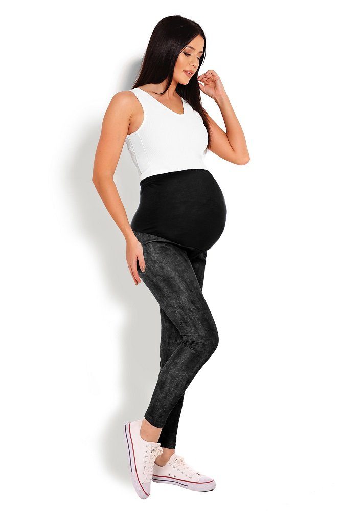 PeeKaBoo Umstandsleggings Umstands-Leggings in Jeansoptik mit Bauchband