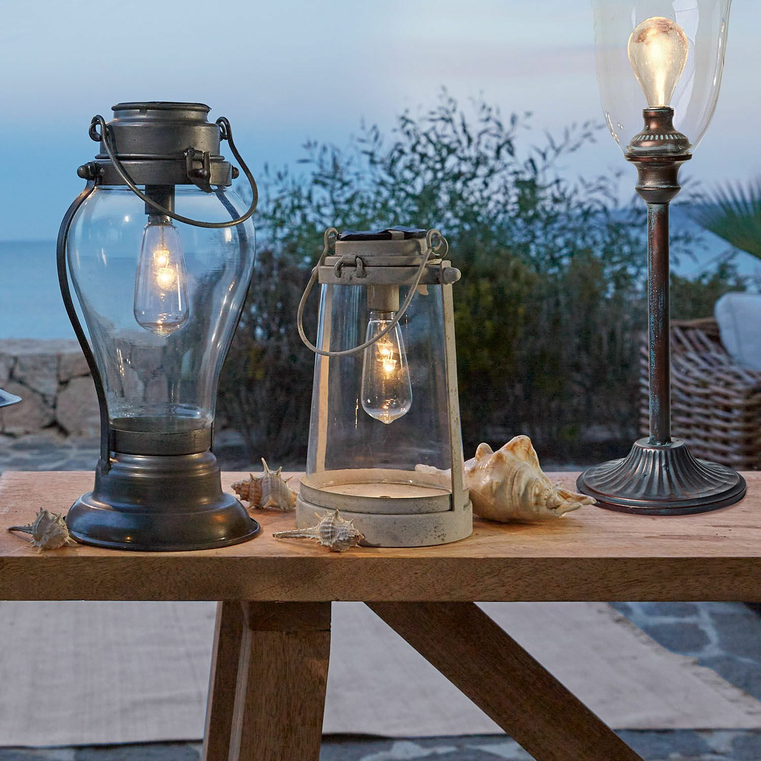 Mirabeau LED Laterne Solar-Laterne Chénens antikweiß – Bild 5 von 5