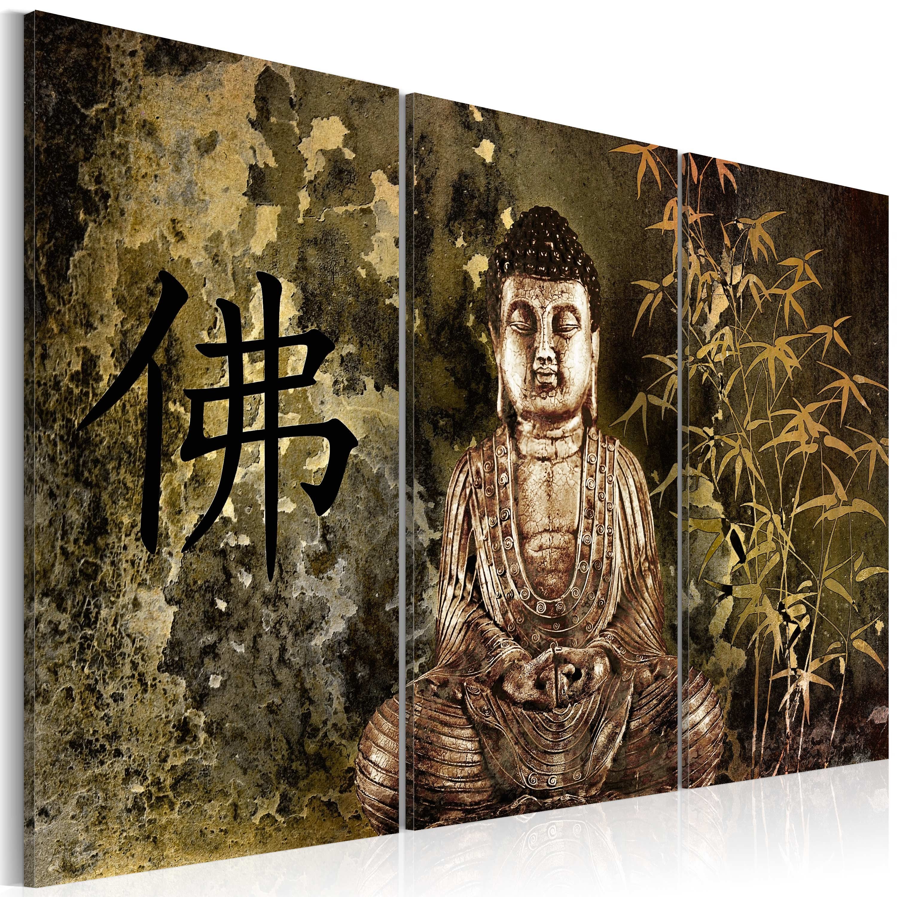 Artgeist Wandbild Statue von Buddha