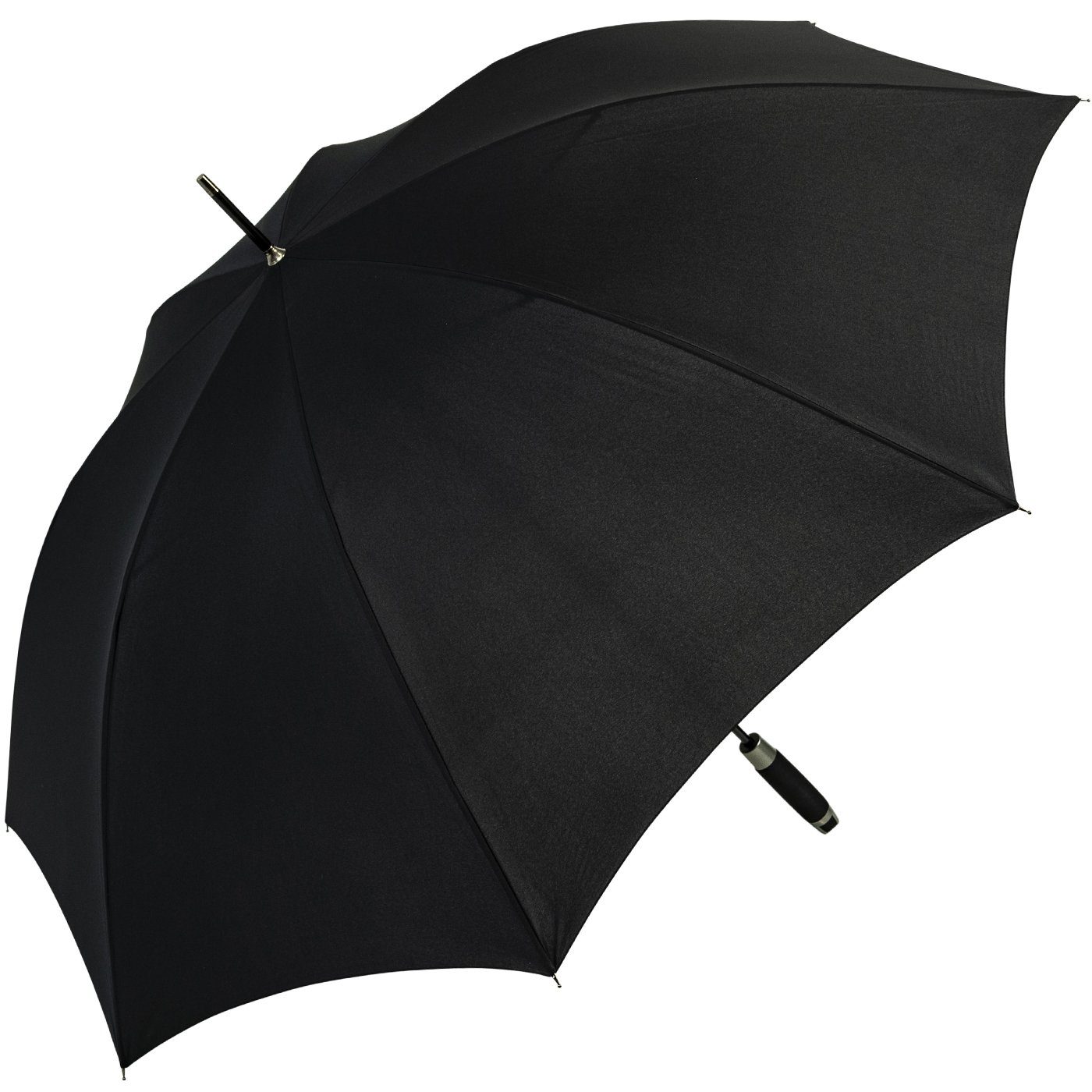 doppler® Stockregenschirm XXL Golfschirm, Partnerschirm für Damen und Herren, groß und stabil, uni-Sommerfarben - schwarz – Bild 2 von 5