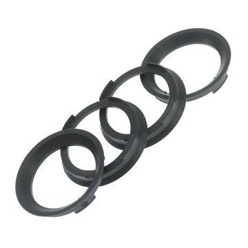 RKC Reifenstift 4x Zentrierringe Dunkelgrau Felgen Ringe Made in Germany, Maße: 70,4 x 57,1 mm