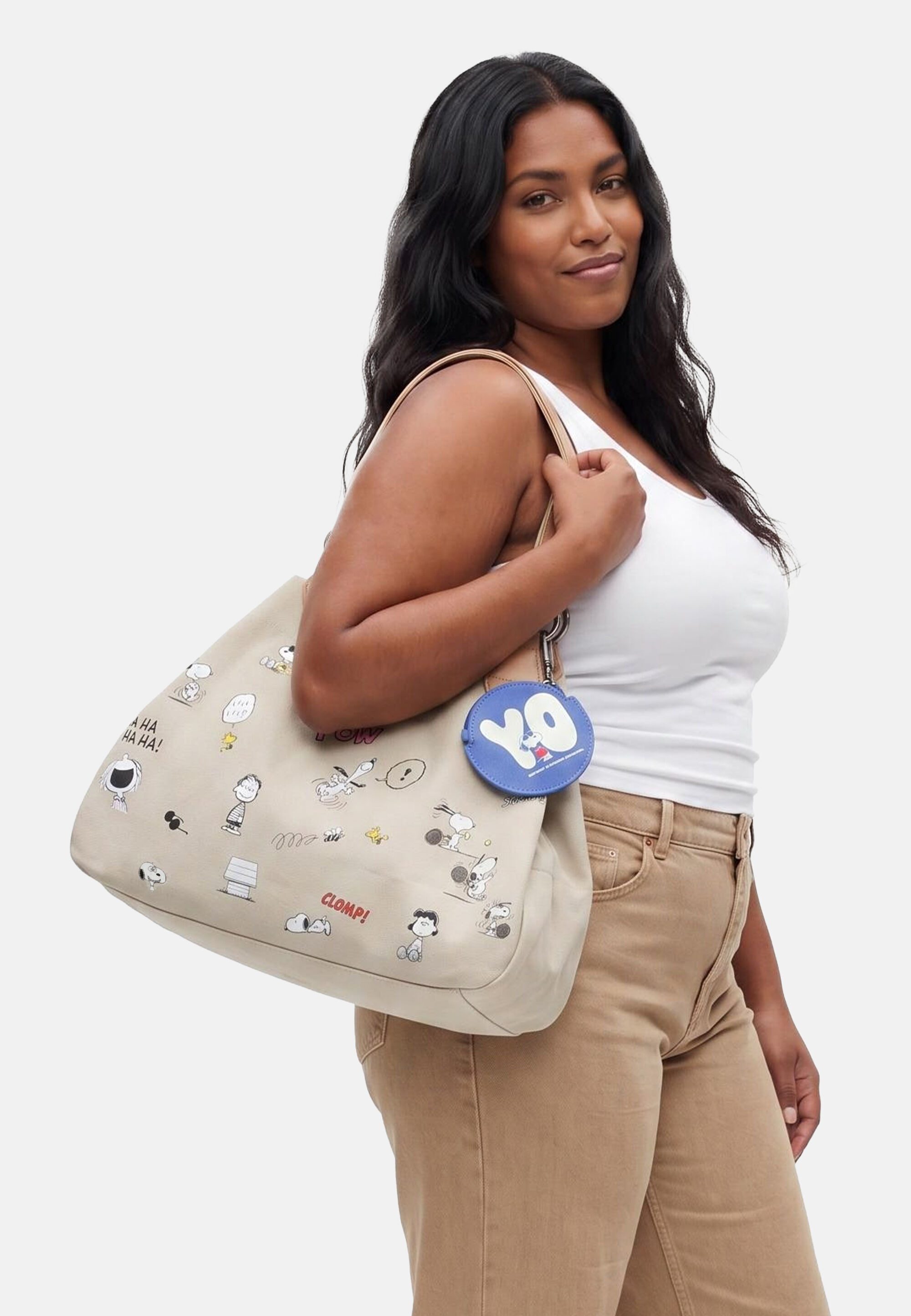 Fritzi aus Preußen Shopper PeanutsTM x fritzi Izzy Medium Confetti, mit Peanuts-Motiv