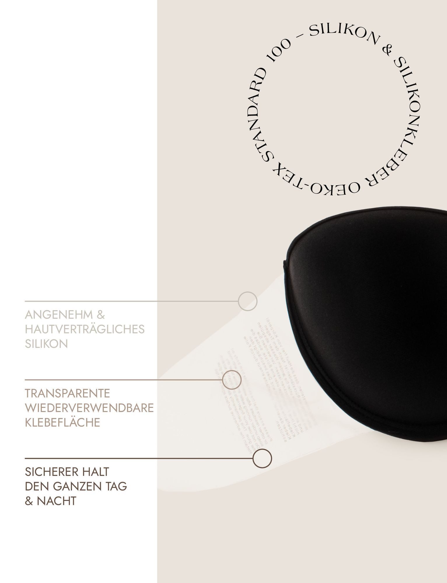 Miss Perfect Klebe-BH 38000 Styling Bra with Silicone Wings – Selbstklebender BH mit Halt