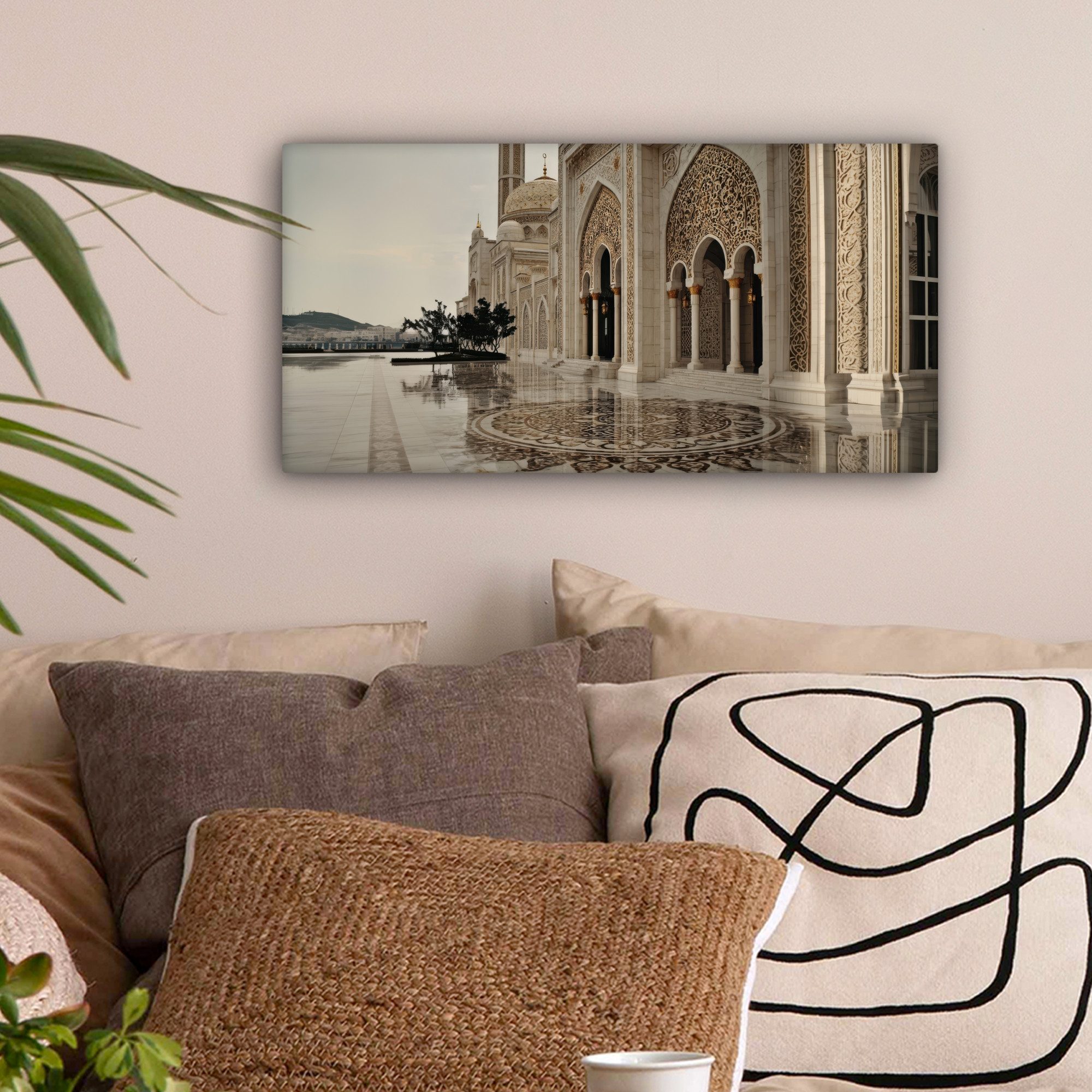OneMillionCanvasses® Leinwandbild Panorama Details in Gold günstig online kaufen