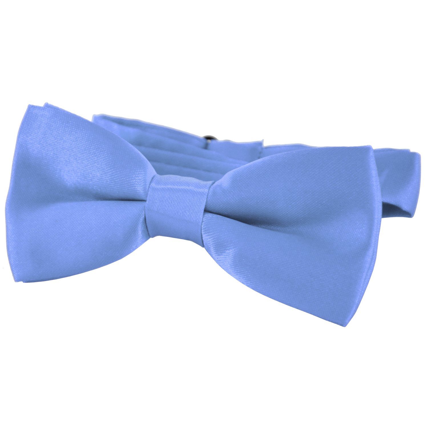 DonDon Kinderfliege Kinder Jungen Fliege 9 x 4,5 cm glänzend (Packung, 1-St) bereits gebunden, verstellbar, Seidenlook