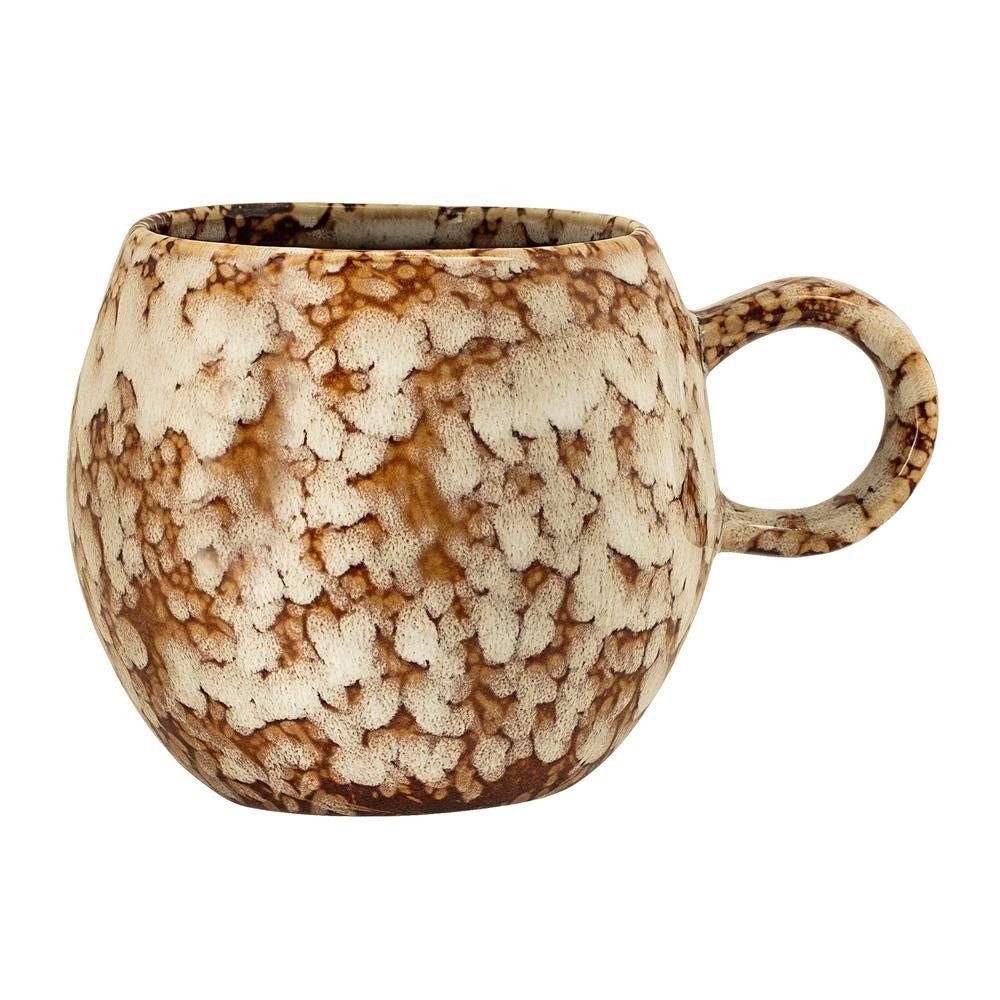 Bloomingville Tasse Paula, braun/natur 275ml Keramik Kaffeetasse Teetasse dänisches Design