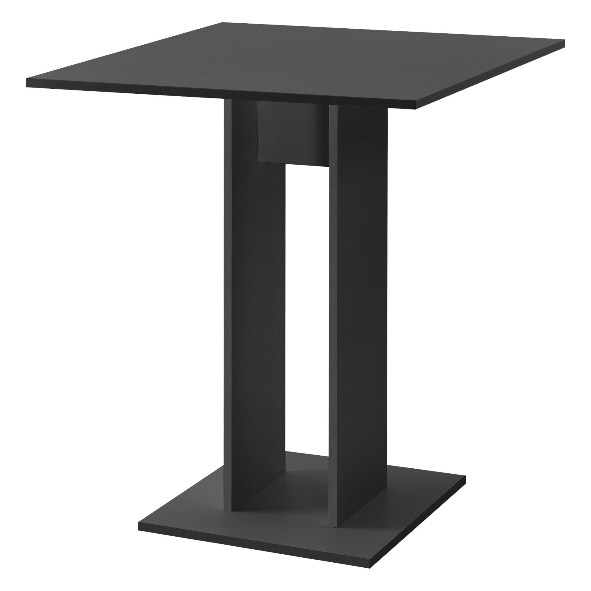 en.casa Küchentisch, »Lindesnes« Esstisch quadratisch 65x65x78cm dunkelgrau günstig online kaufen