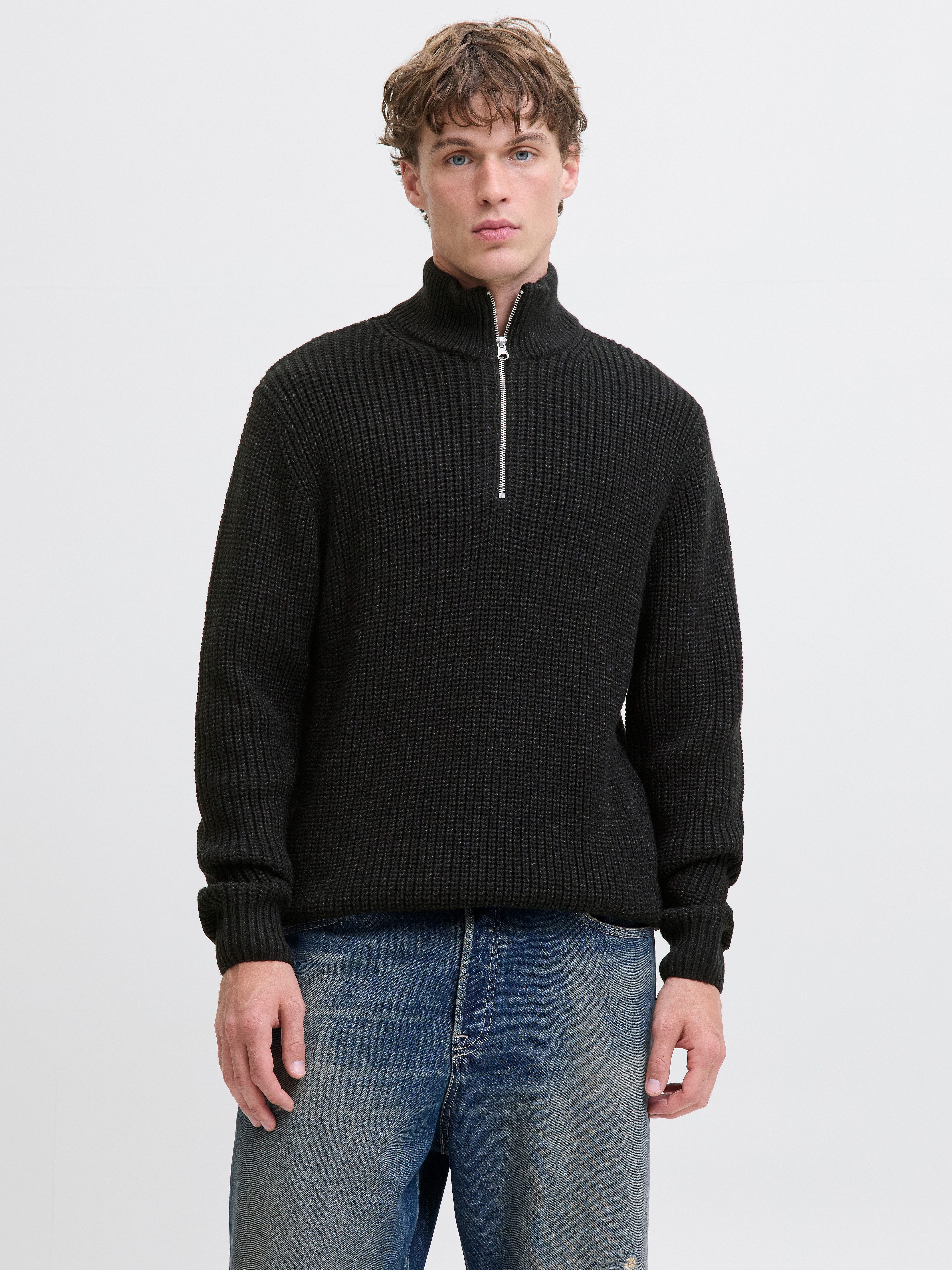 Jack & Jones Troyer JORBLEECKER KNIT HALF ZIP BF günstig online kaufen