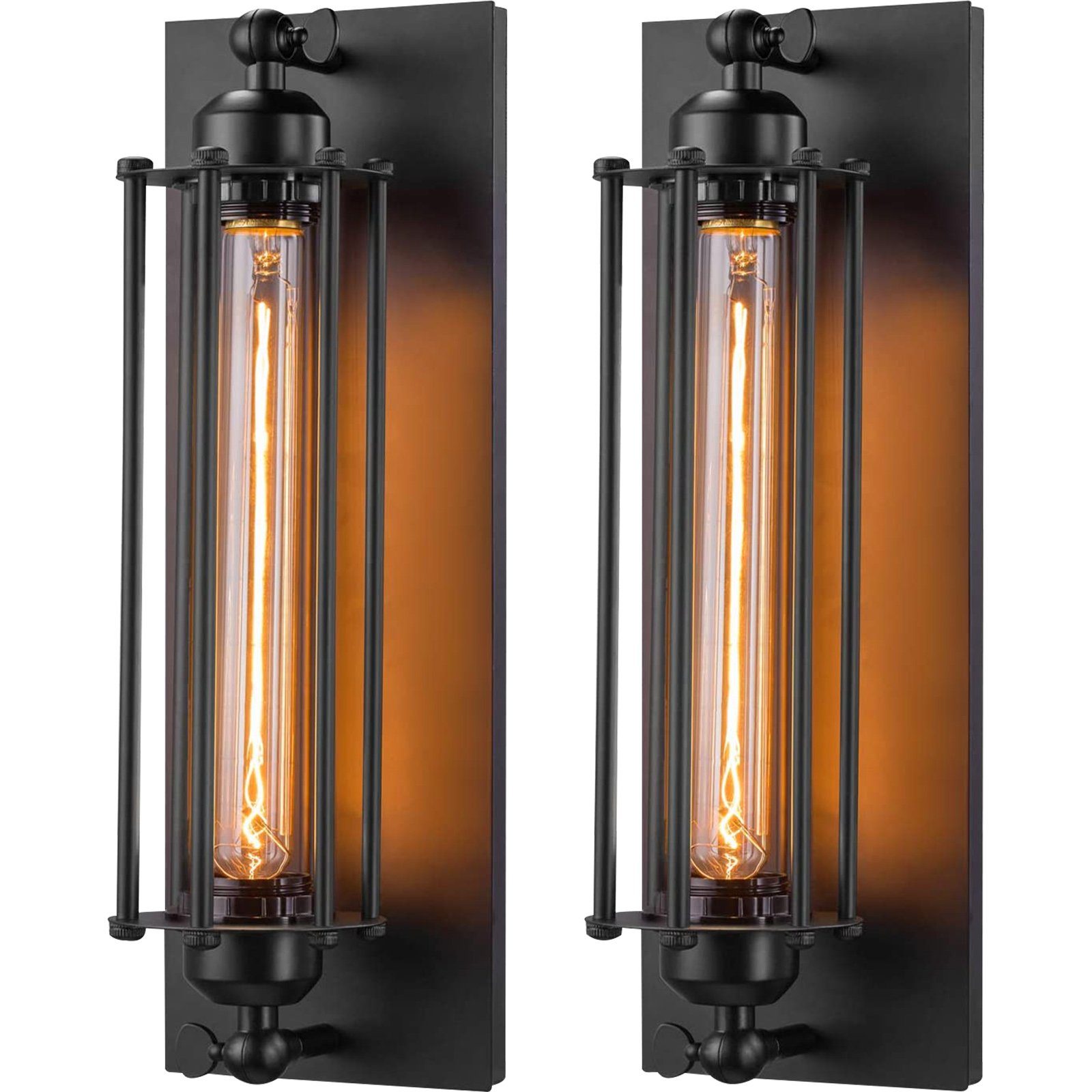 Jibenhome LED Wandleuchte Vintage Wandlampe,Antike Wandleuchten Schwarz,E26 günstig online kaufen