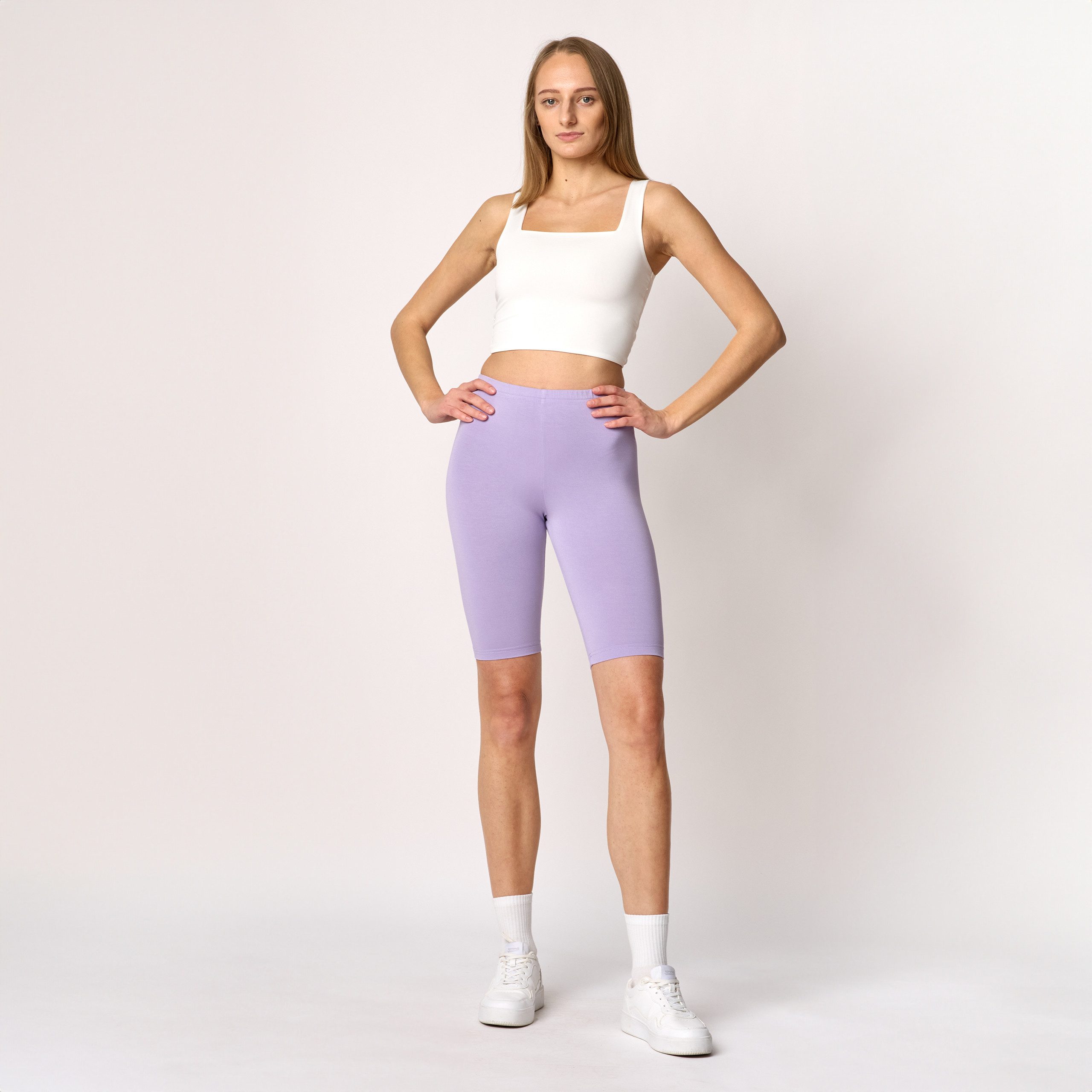 Merry Style Leggings Damen Kurze Hose aus Viskose MS10-145 (1-tlg) elastisc günstig online kaufen