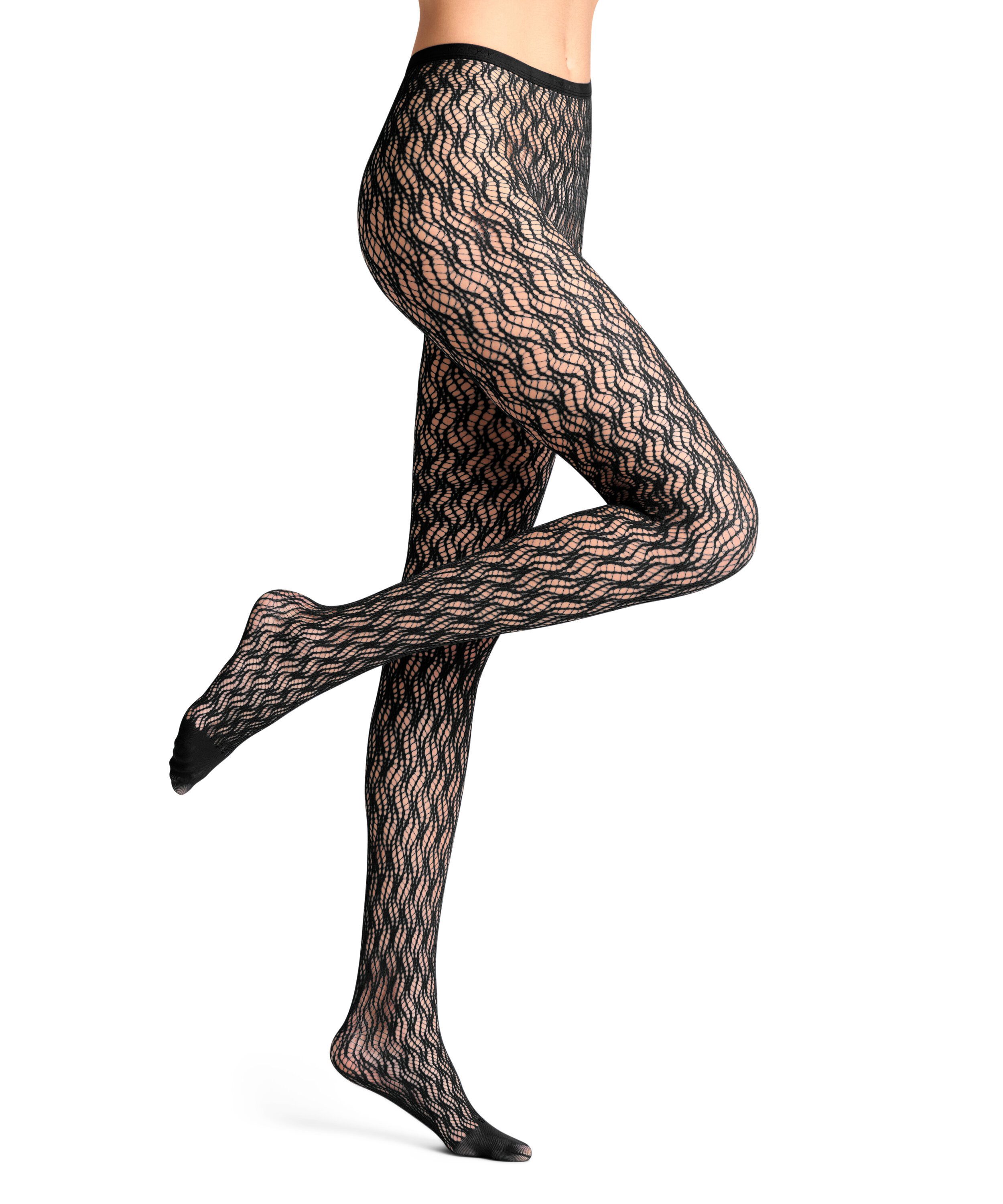 FALKE Feinstrumpfhose Fluid Fusion Strumpfhose (1 St) mit grafischer Allover-Musterung