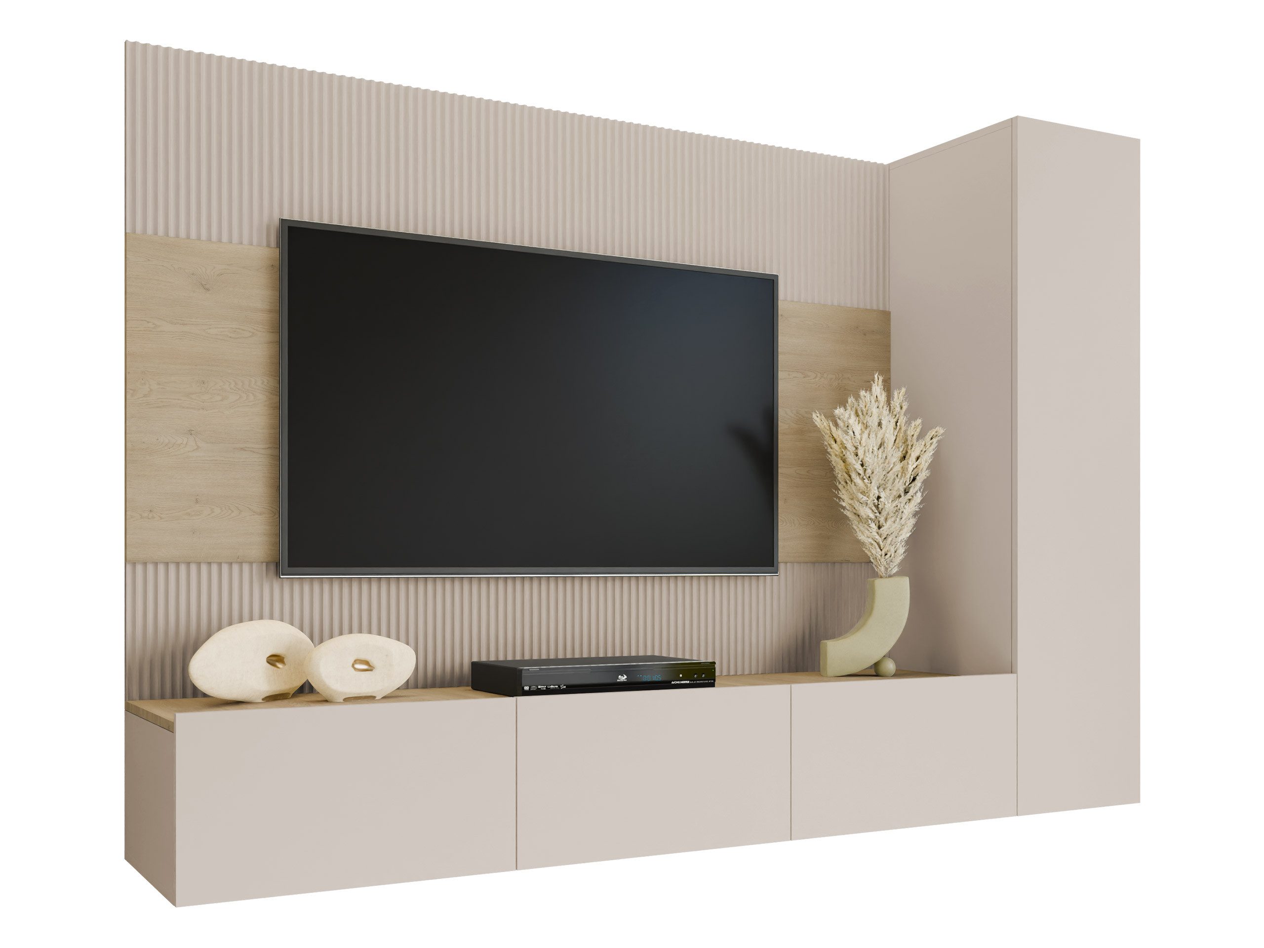 MIRJAN24 Wohnwand Deromi VI, (3er-Set, TV-Lowboard, günstig online kaufen